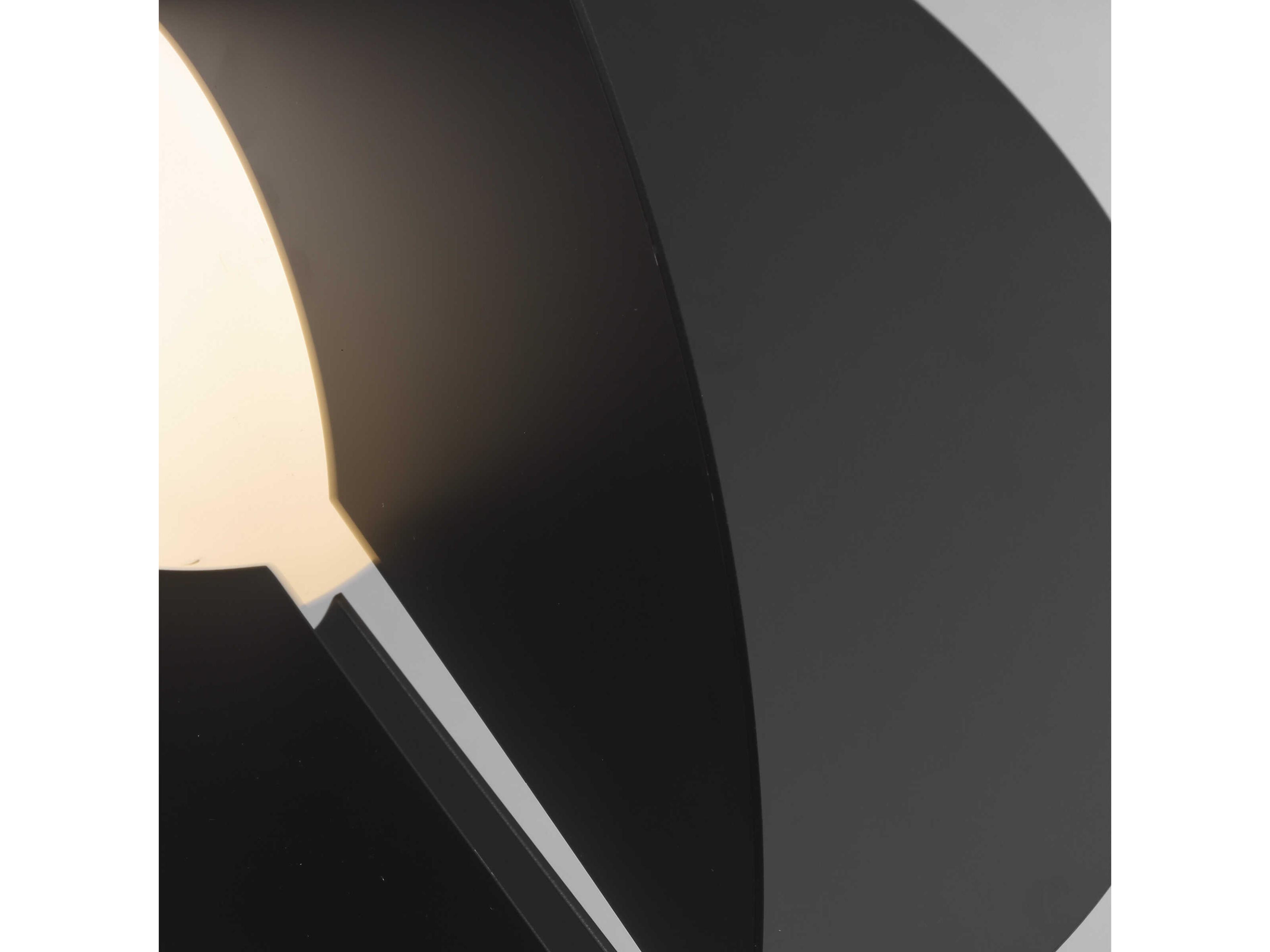 Visual Comfort Modern Orbel 1-Light Matte Black Geometric Pendant