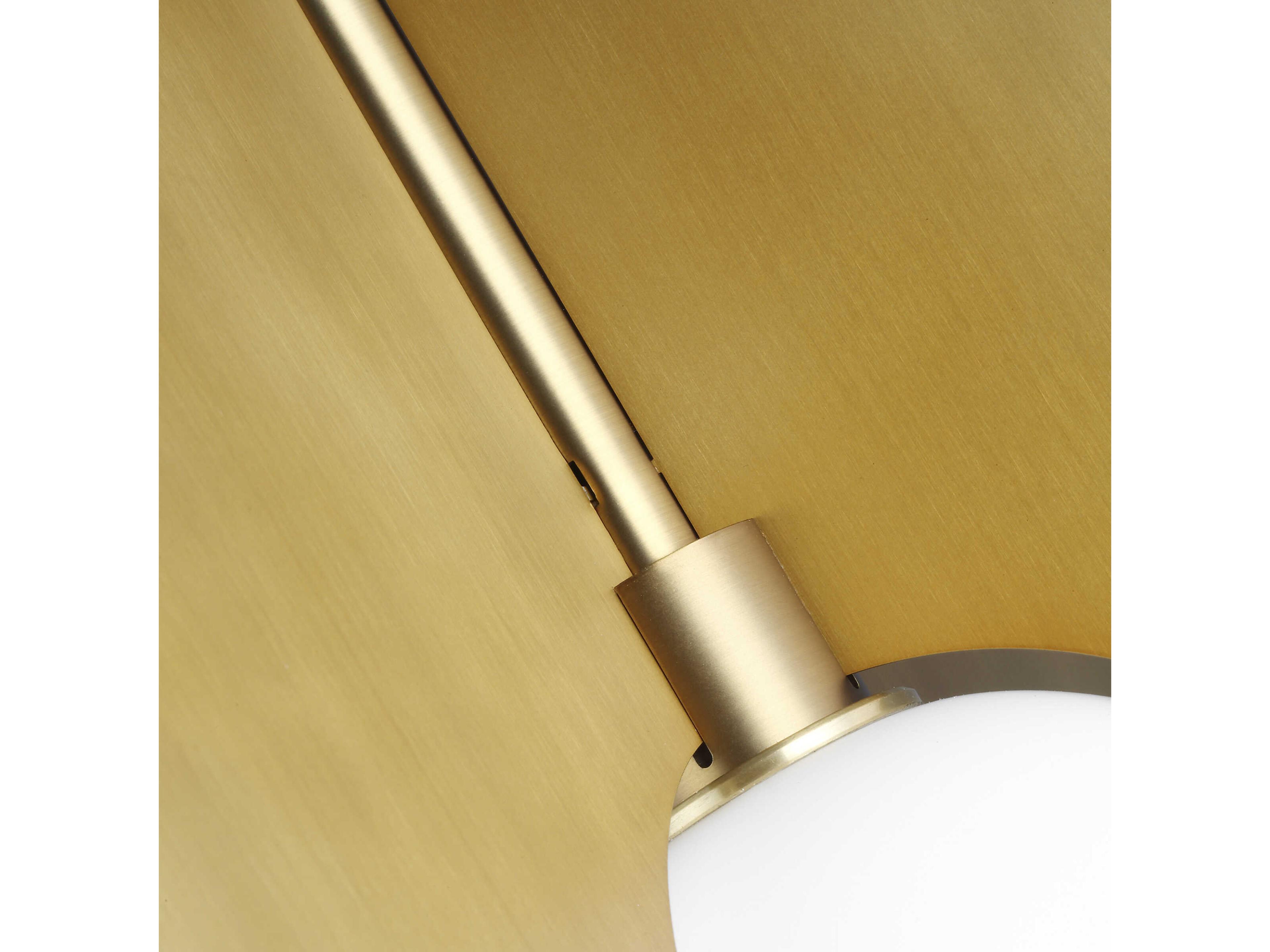 Visual Comfort Modern Orbel 1-Light Aged Brass Geometric Pendant