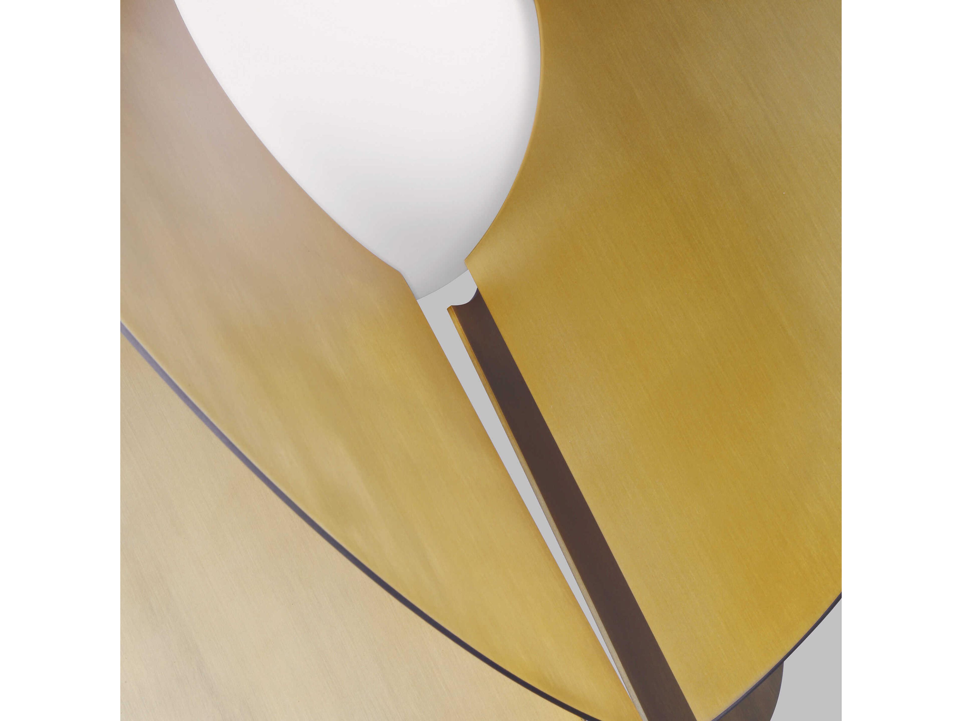 Visual Comfort Modern Orbel 1-Light Aged Brass Geometric Pendant