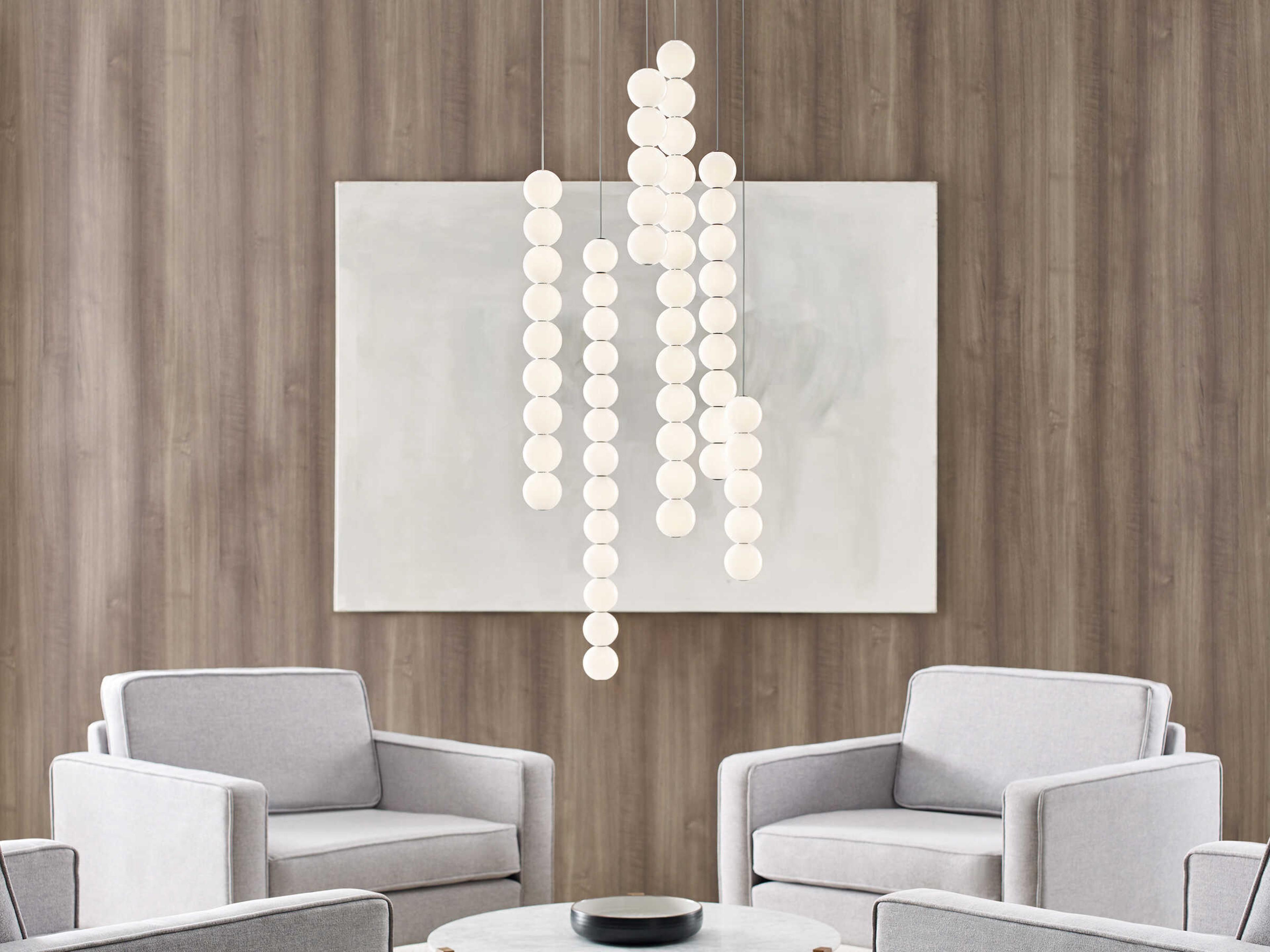 Visual Comfort Modern Orbet 5-Light Polished Nickel Mini Pendant