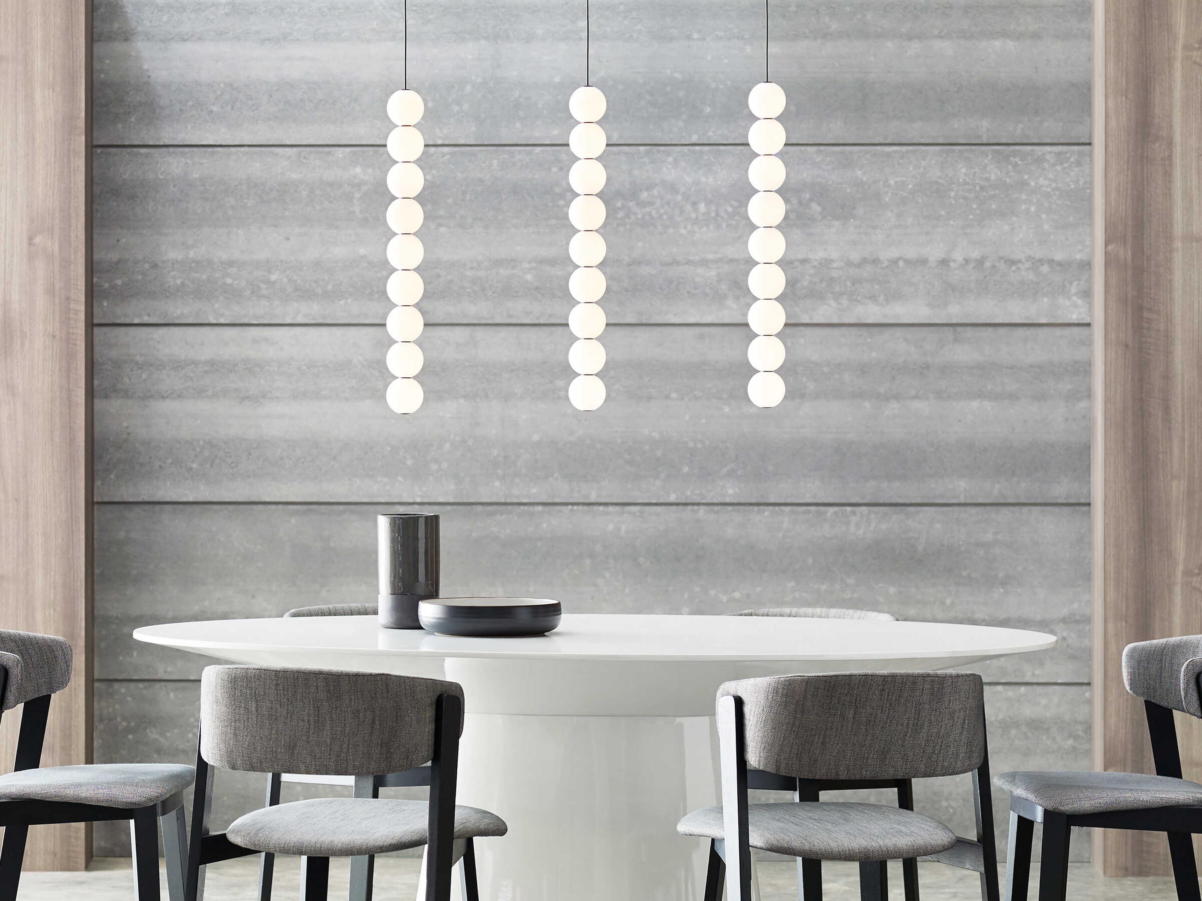 Visual Comfort Modern Orbet 9-Light Nightshade Black Mini Pendant