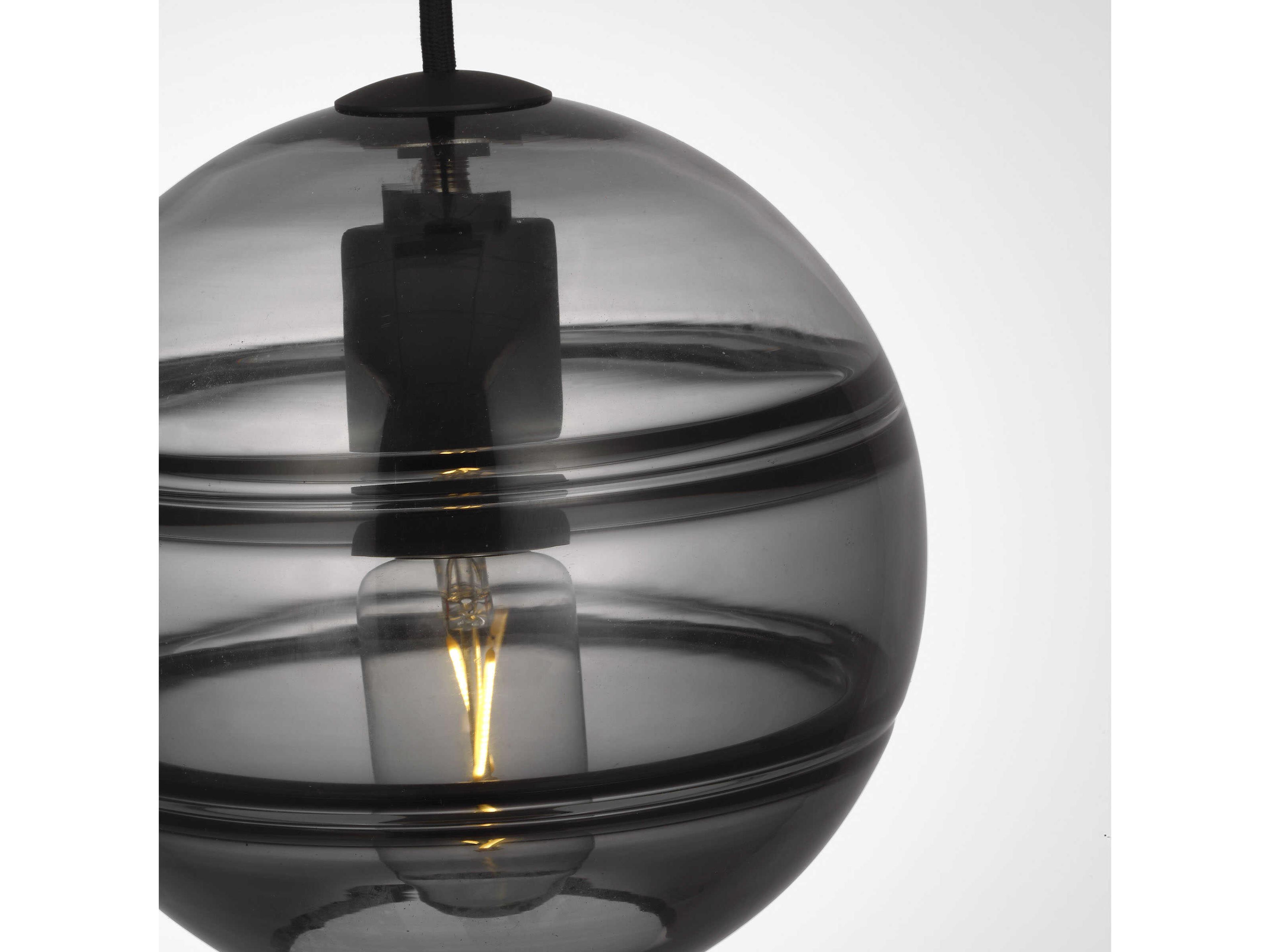 Visual Comfort Modern Sedona 1-Light Brown Globe Mini Pendant