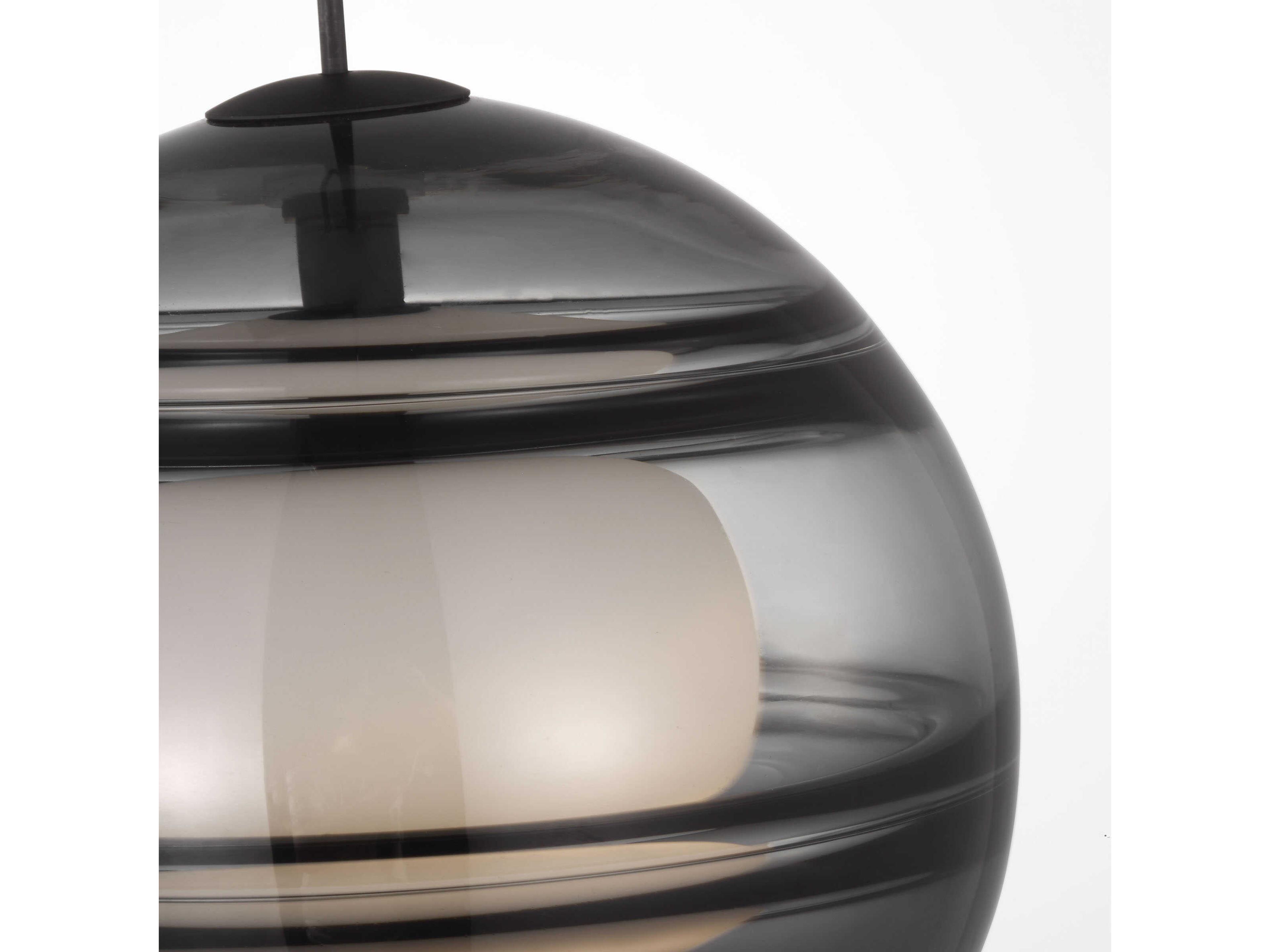 Visual Comfort Modern Sedona 1-Light Brown Globe Mini Pendant