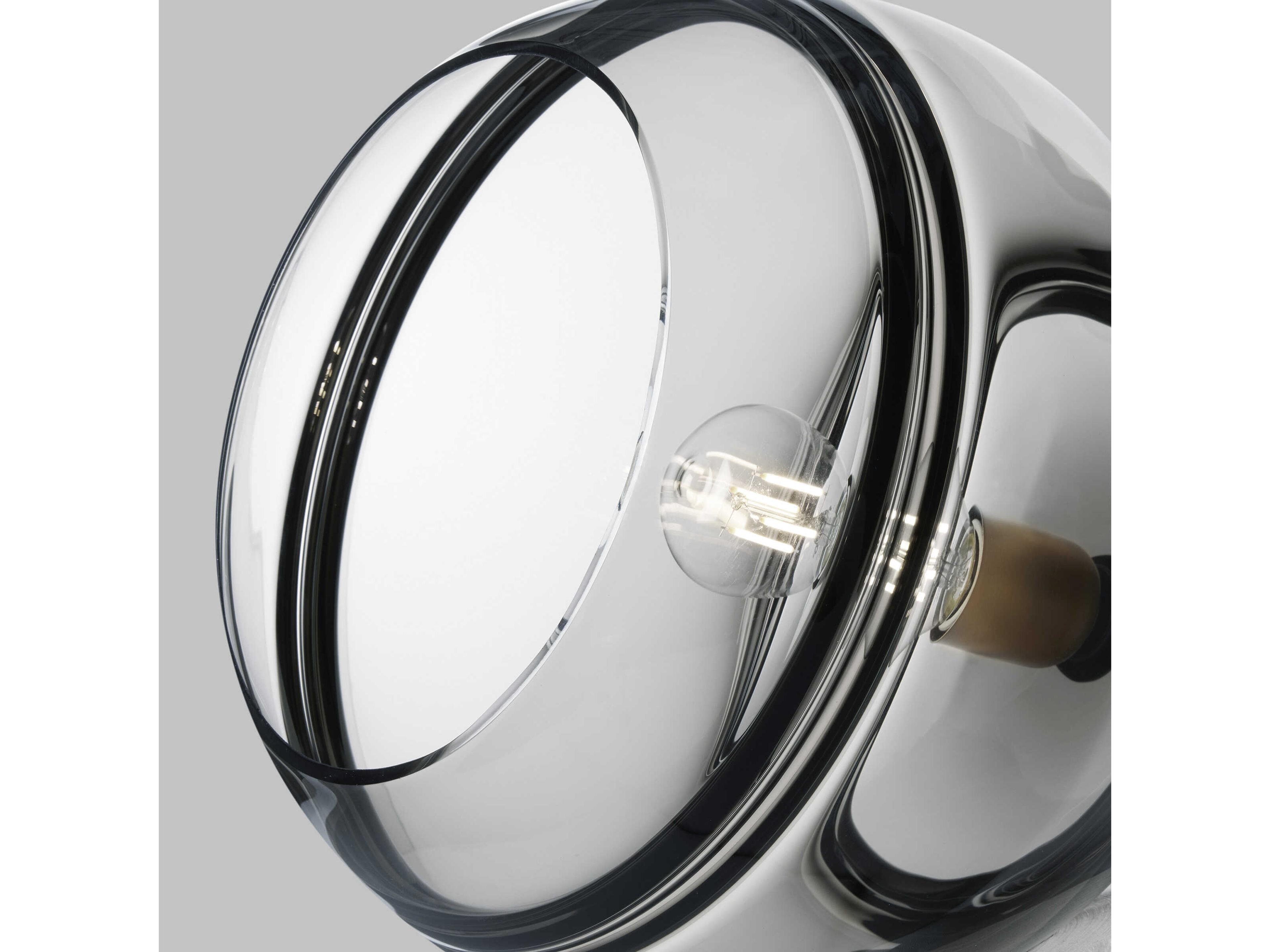 Visual Comfort Modern Sedona 1-Light Aged Brass Black Globe Mini Pendant