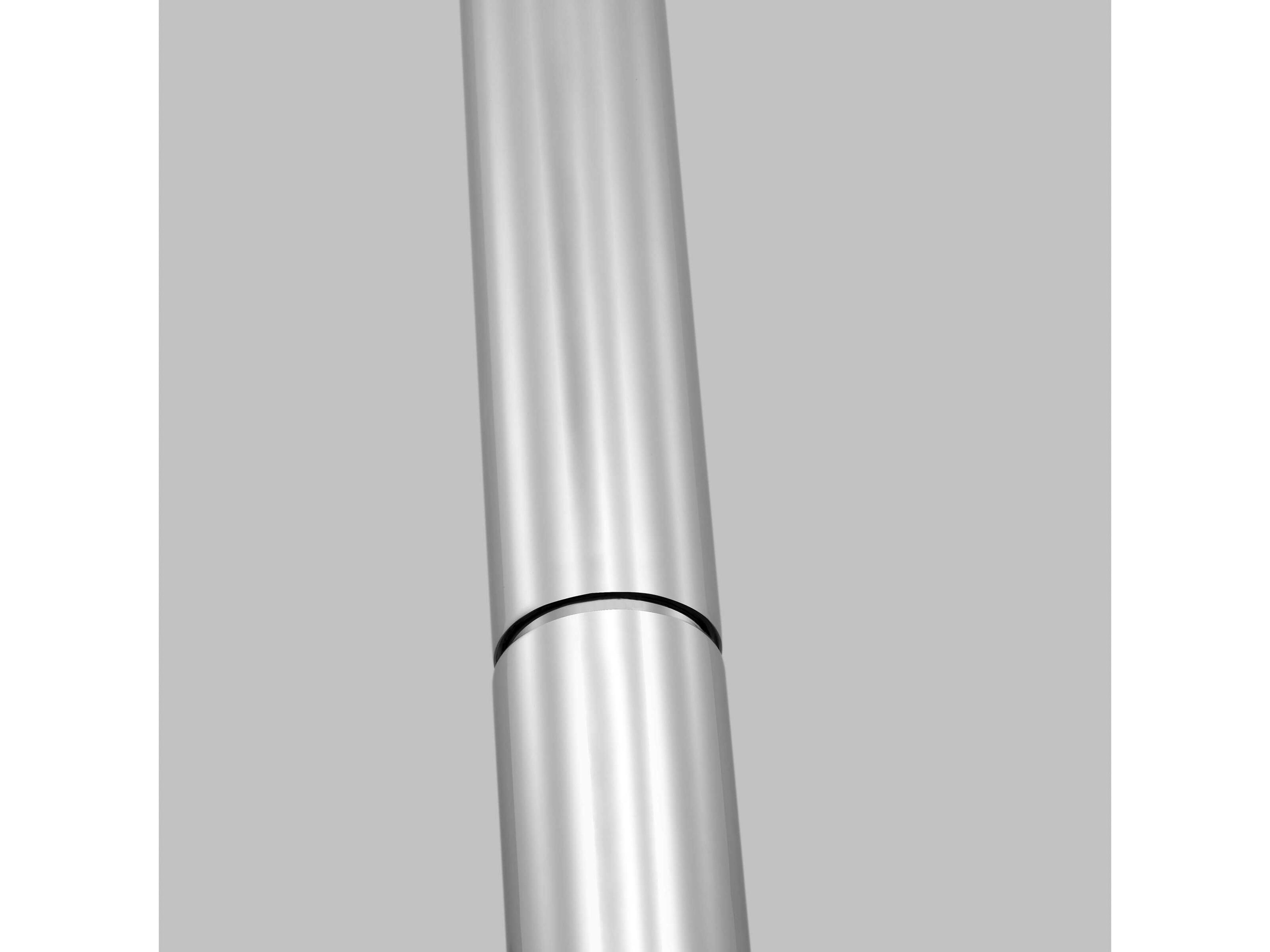 Visual Comfort Modern Sottile 1-Light Polished Stainless Steel Cylinder Mini Pendant