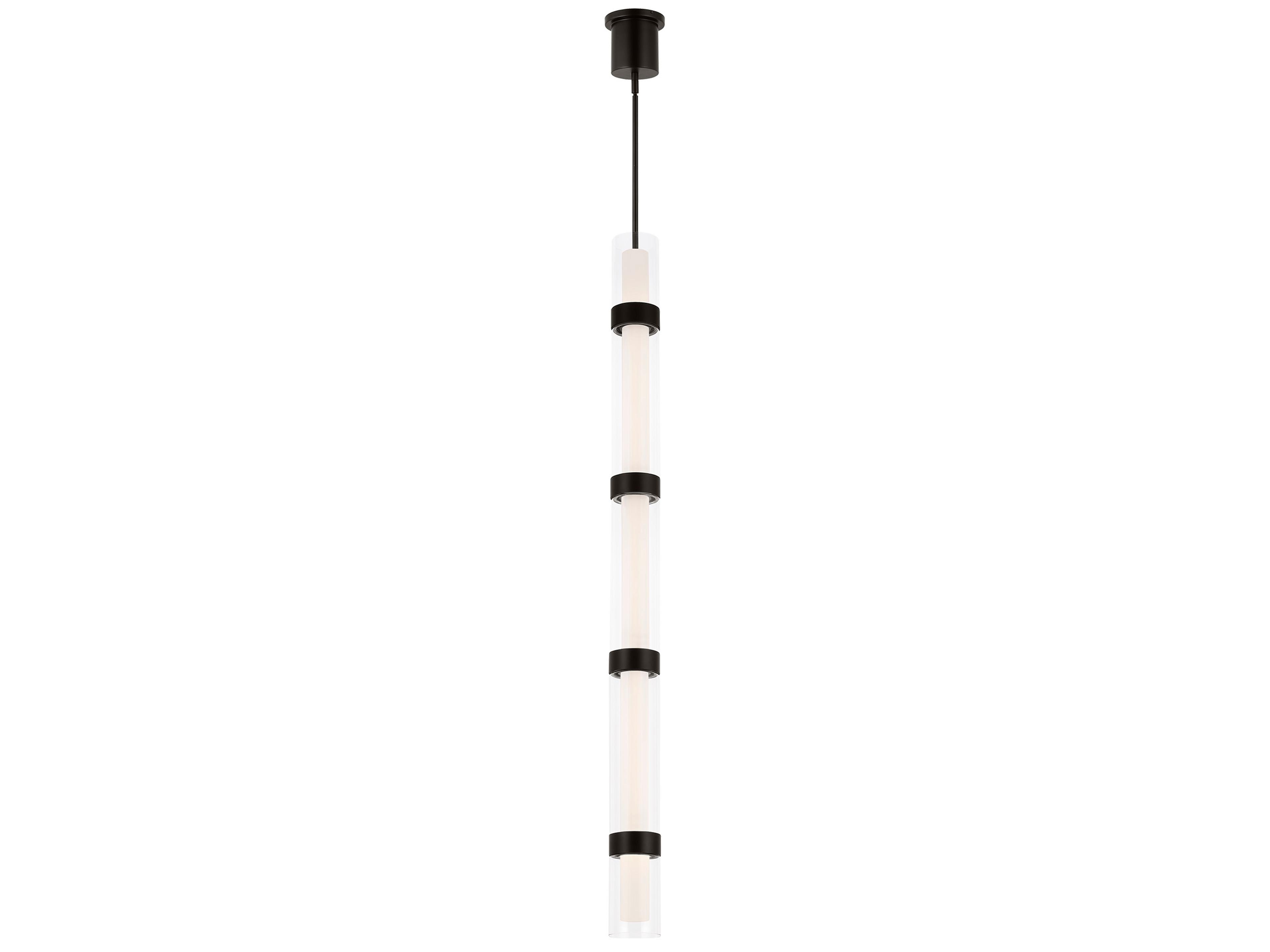 Wit 5 Pendant Light Black Sleek Cylindrical