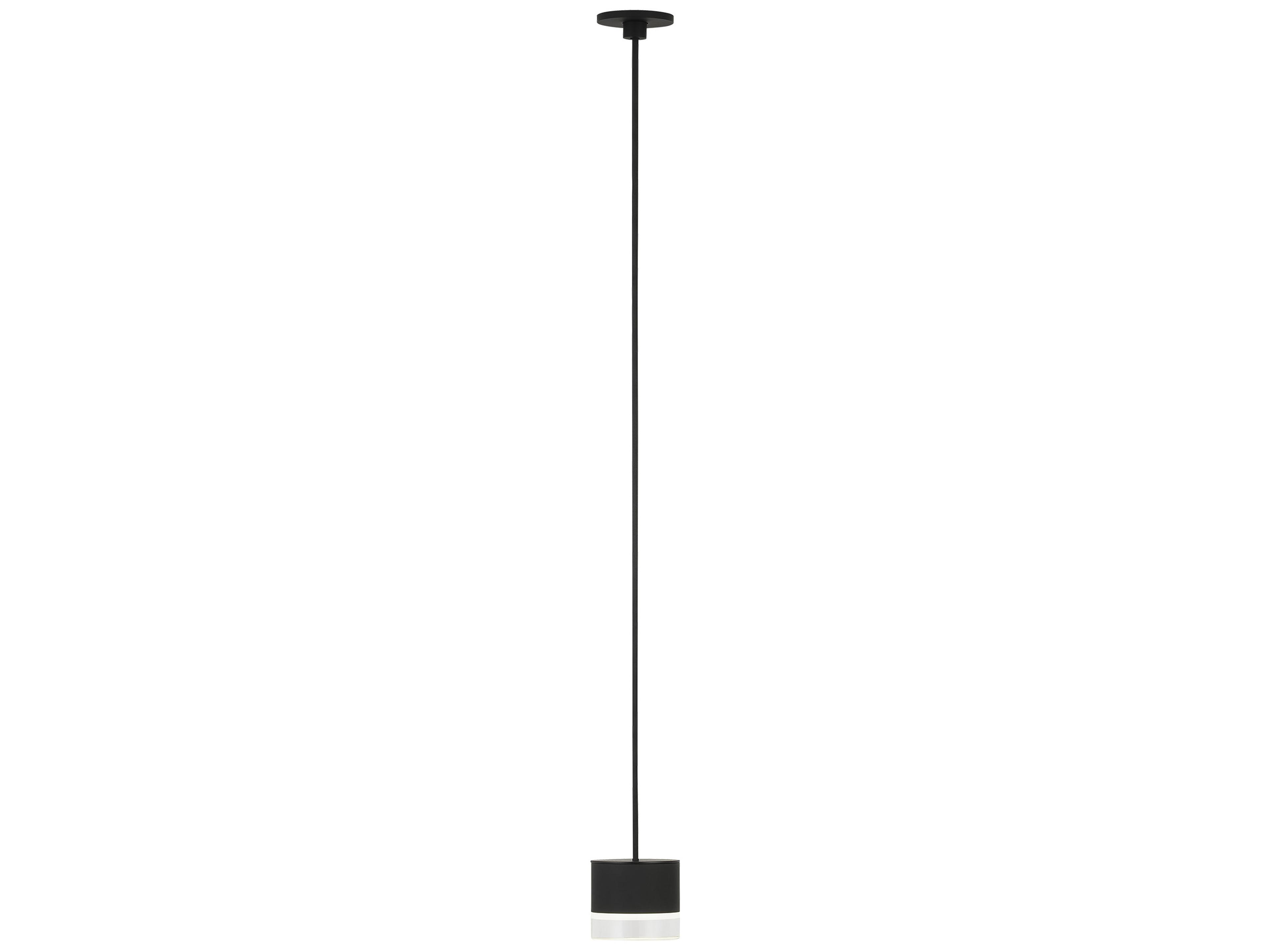 Gable 1-Light Nightshade Black Round Mini Pendant