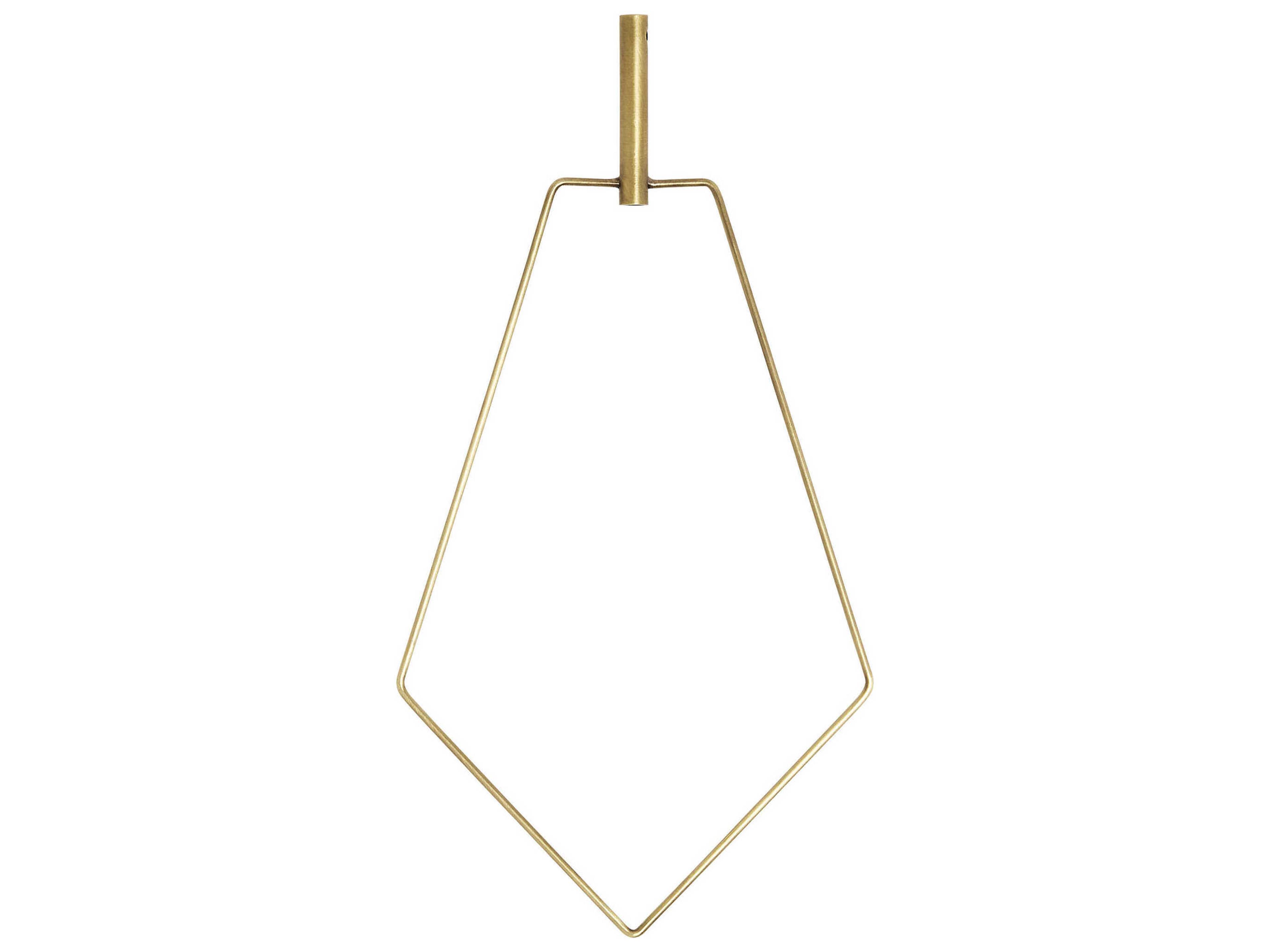 Trellis Natural Brass Pentagon Accessory