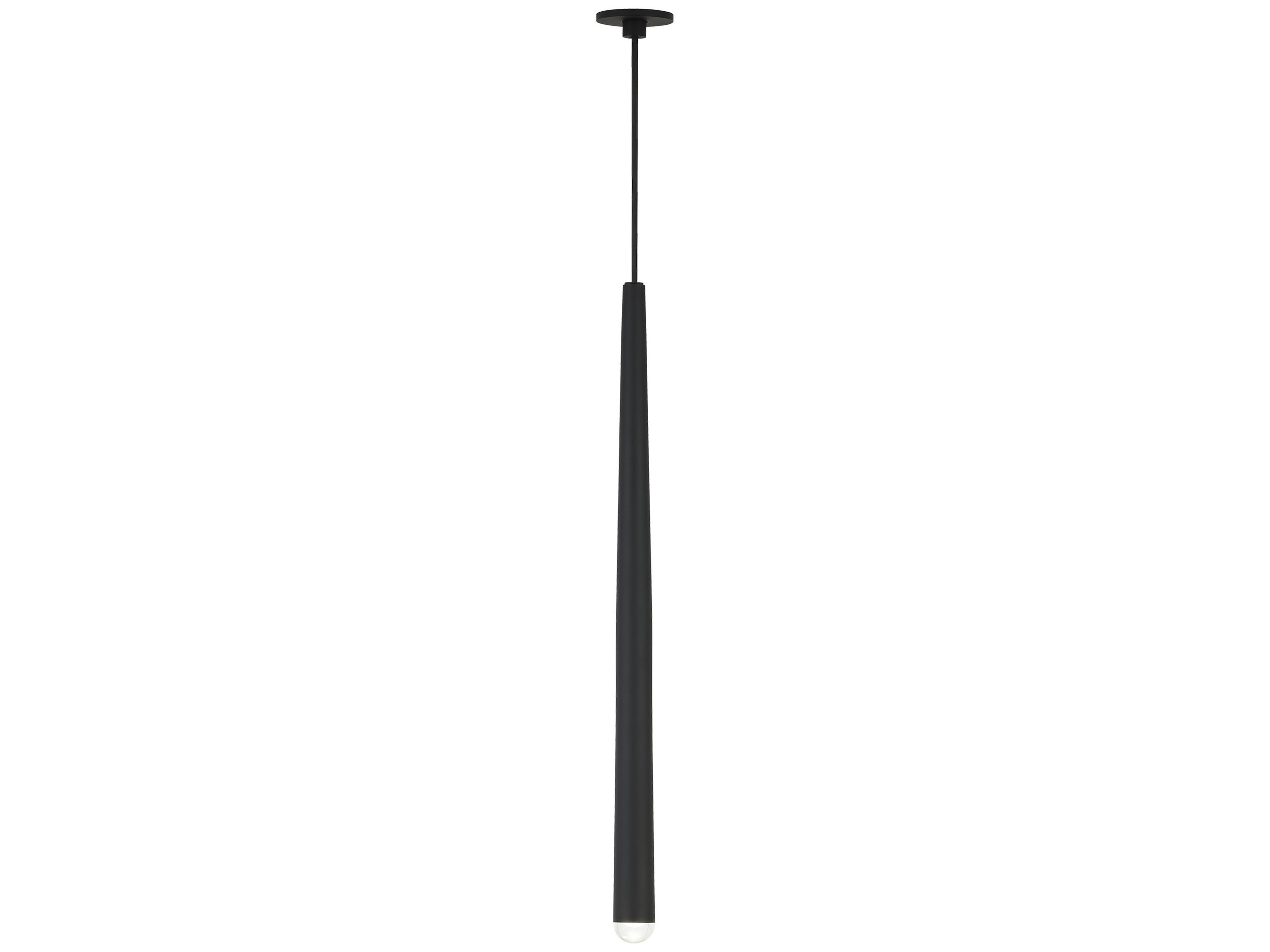 Pylon LED Pendant Light in Nightshade Black