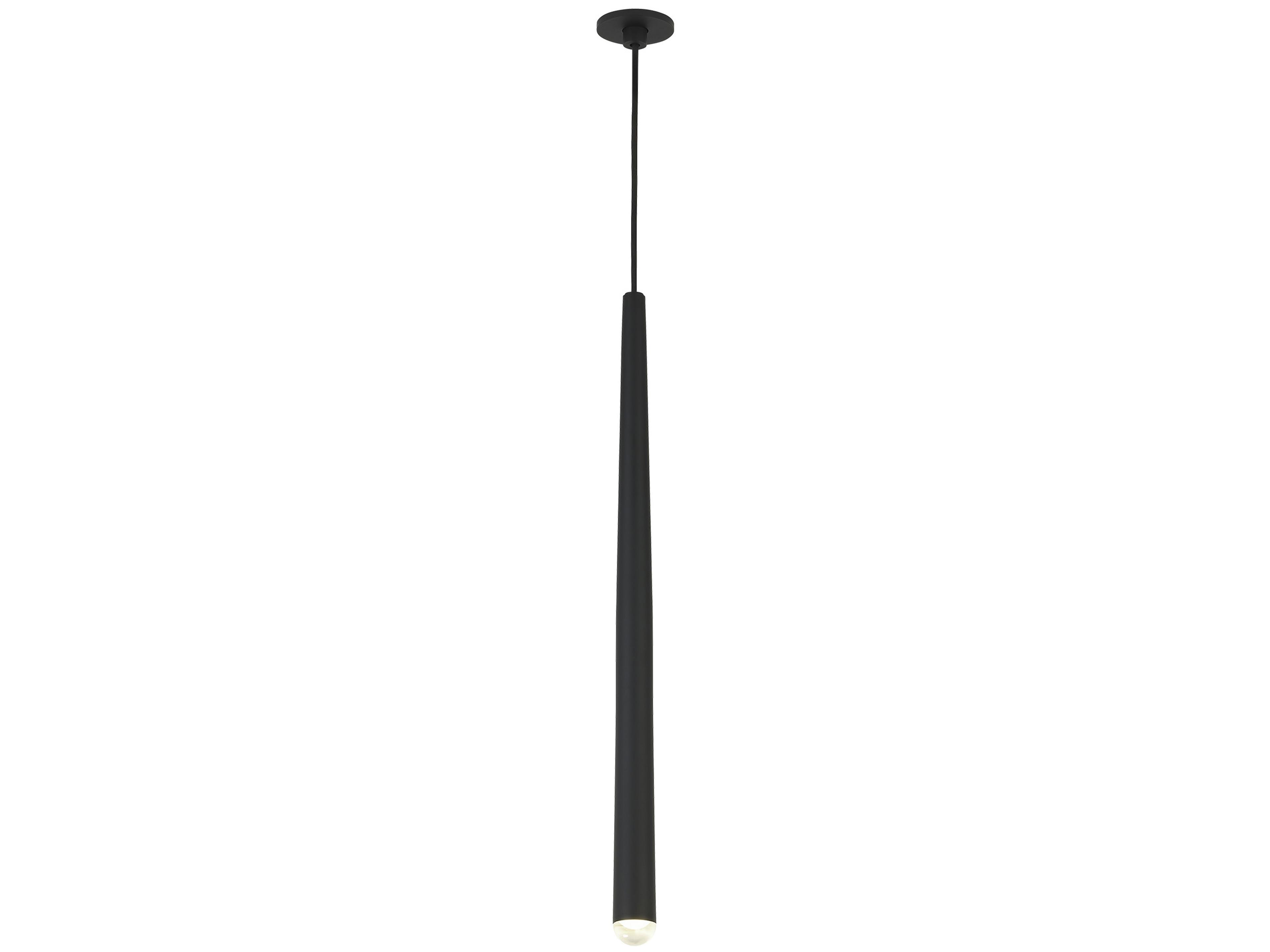Visual Comfort Modern Pylon 1-Light Nightshade Black Linear Mini Pendant