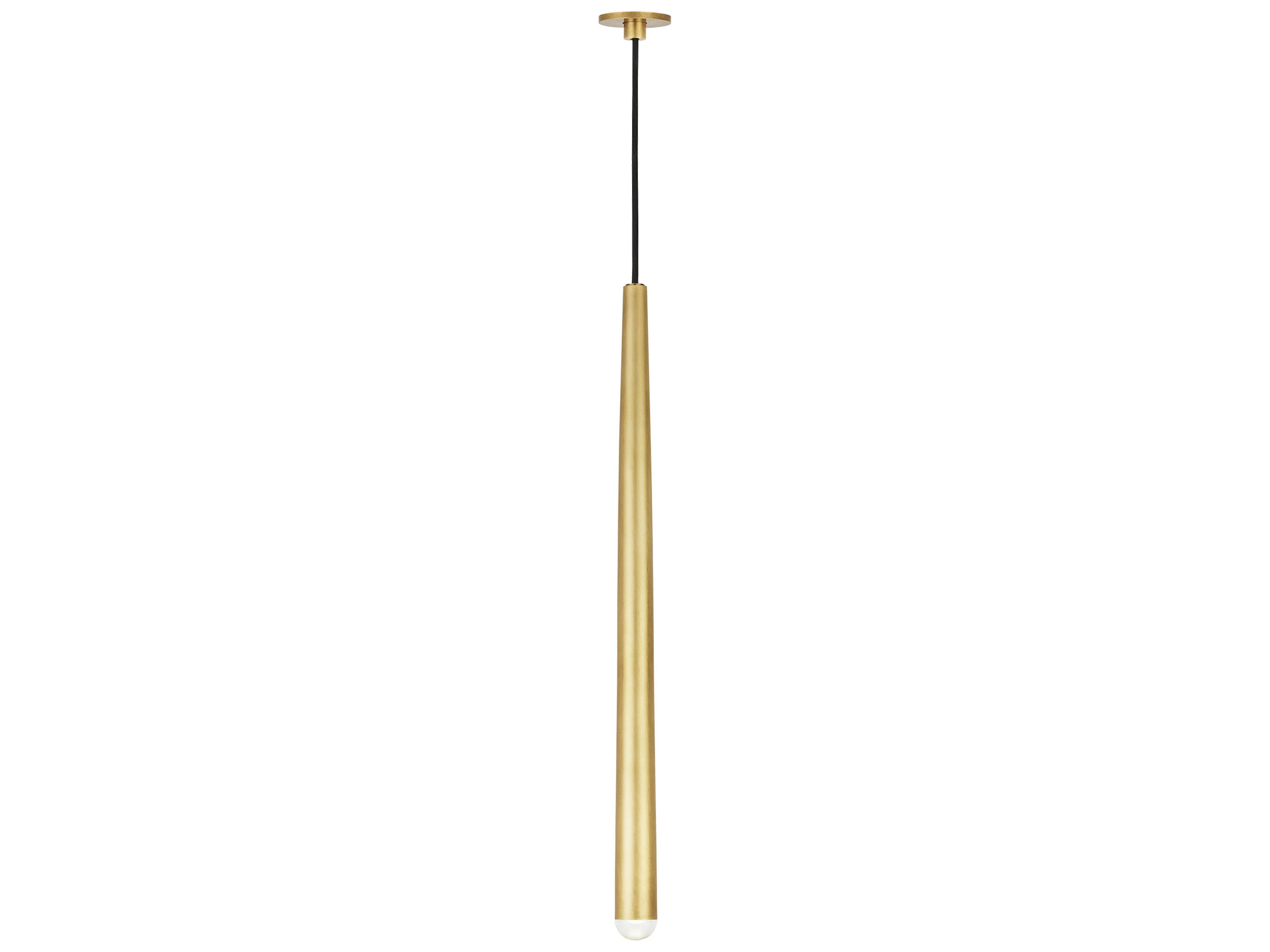 Pylon 1-Light Natural Brass Linear Mini Pendant