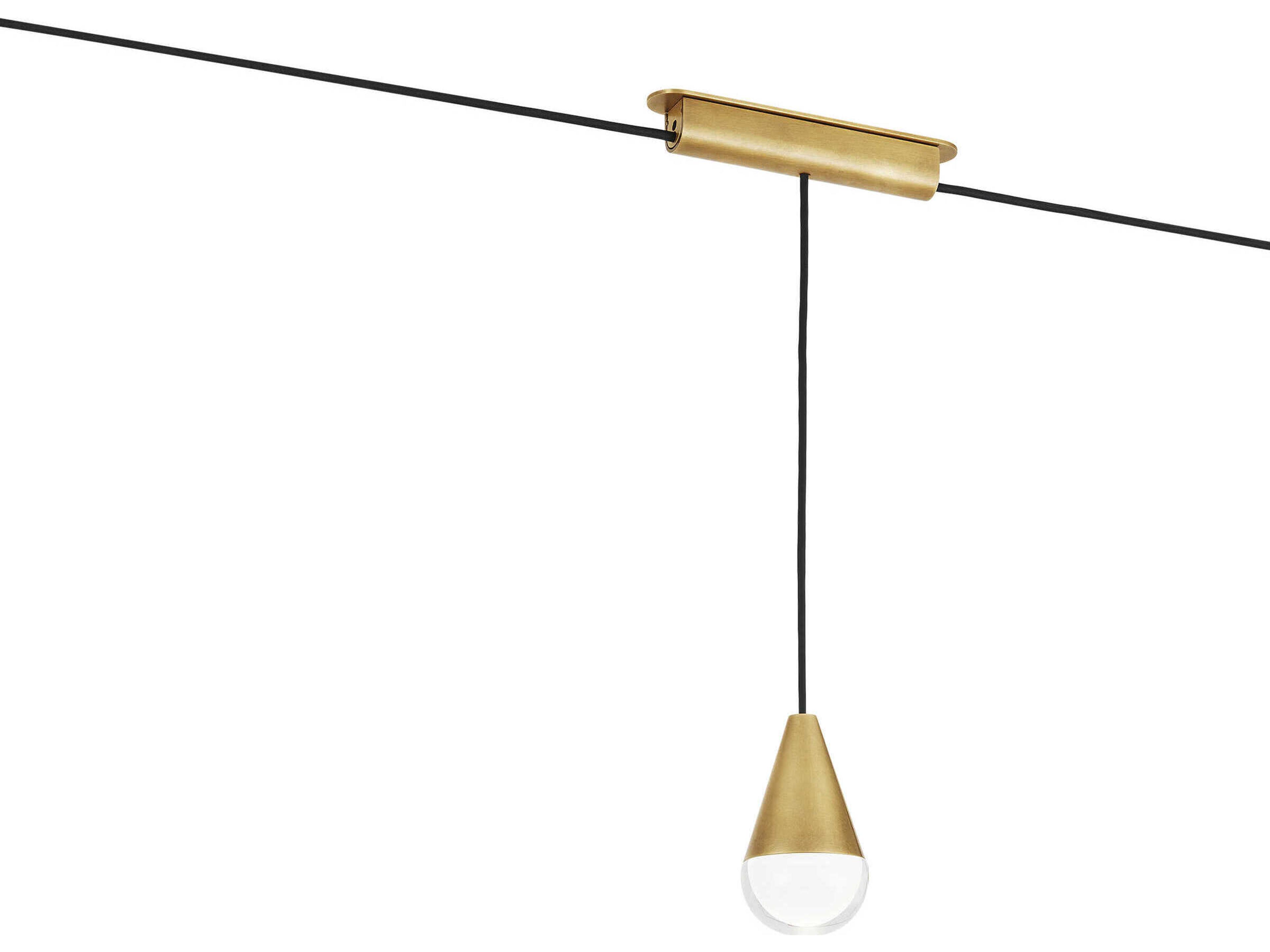 Visual Comfort Modern Trellis Natural Brass Power Bridge