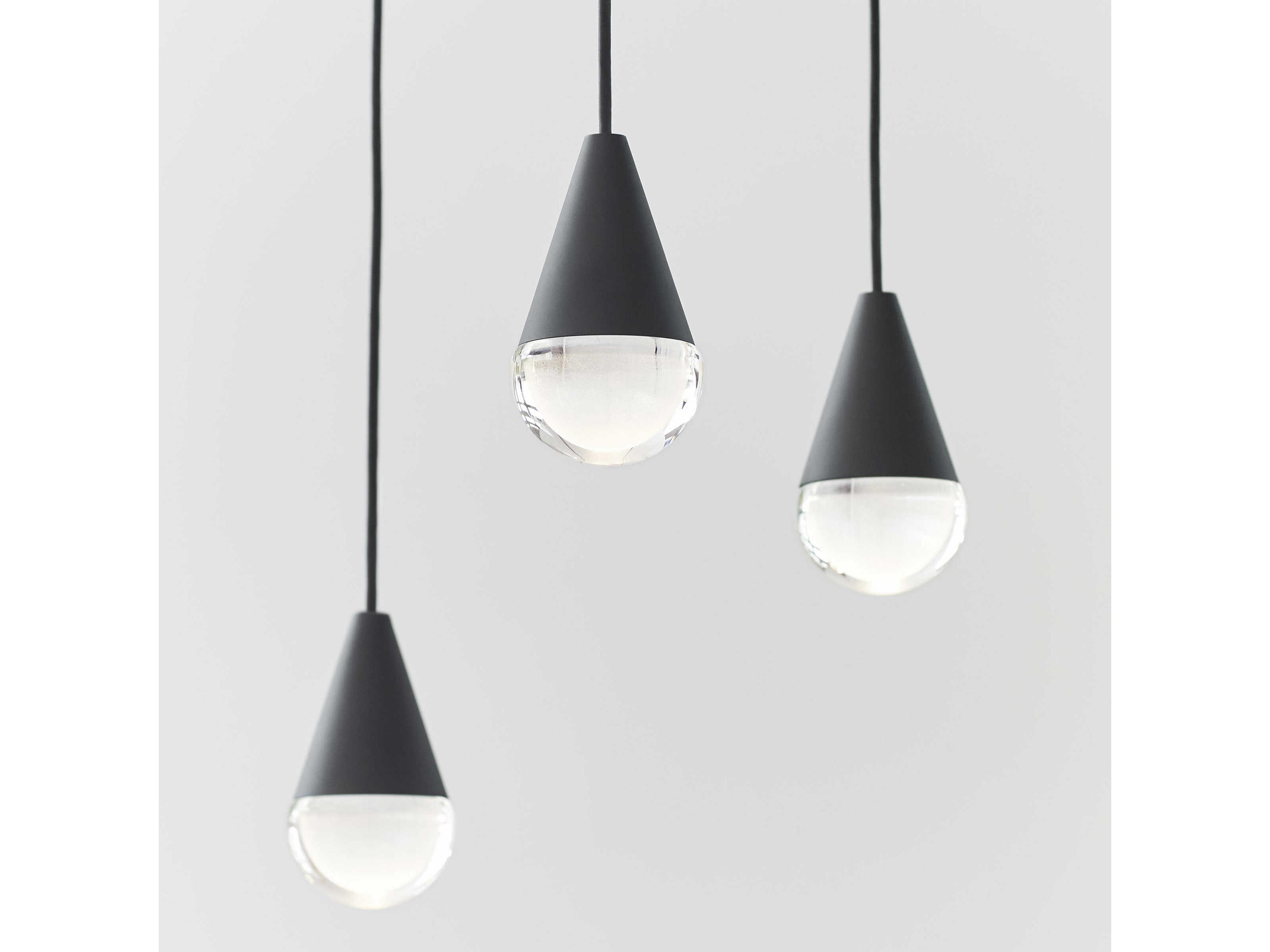 Visual Comfort Modern Cupola 8-Light Nightshade Black Mini Pendant