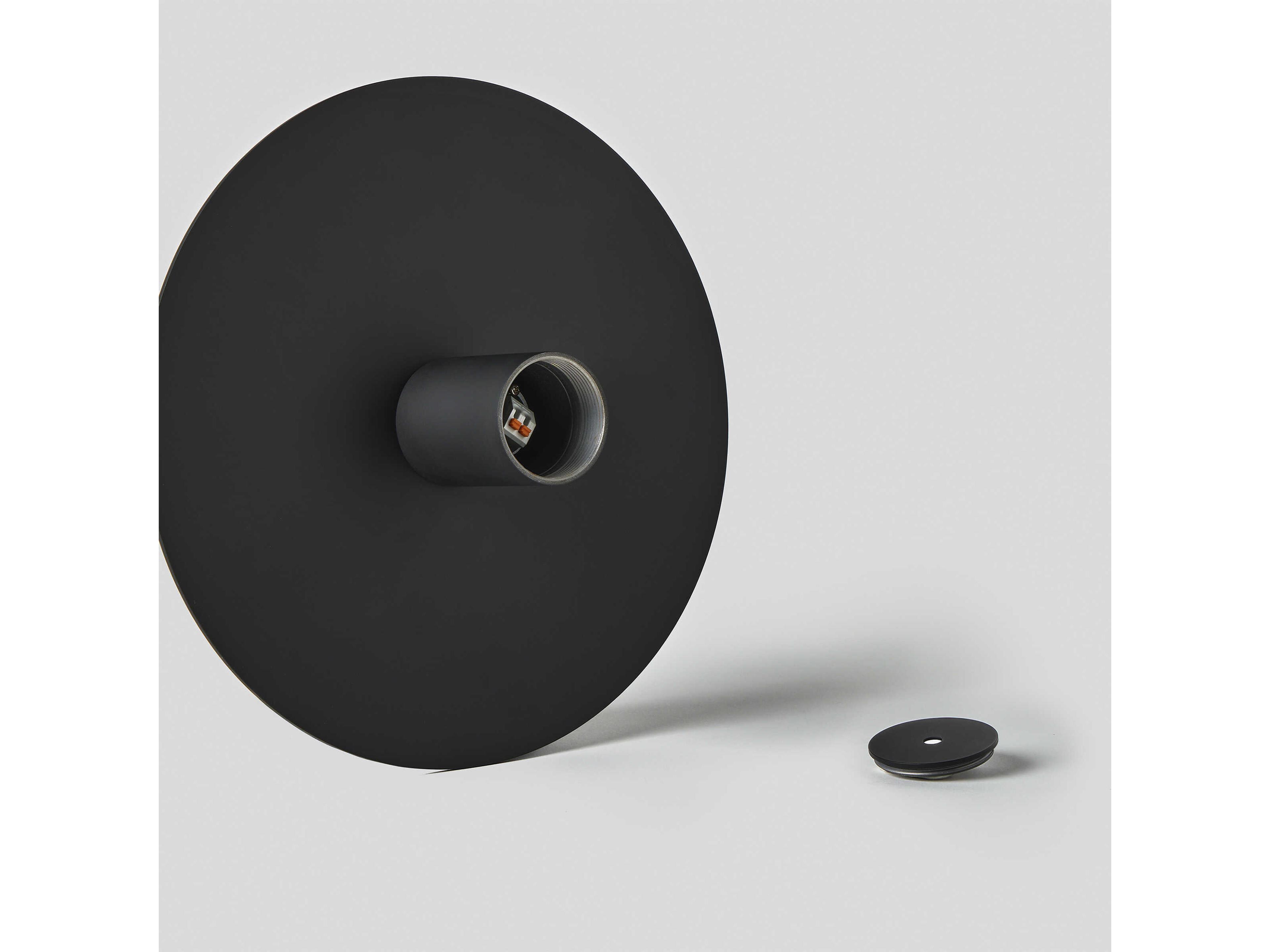 Visual Comfort Modern Eaves 1-Light Nightshade Black Mini Pendant