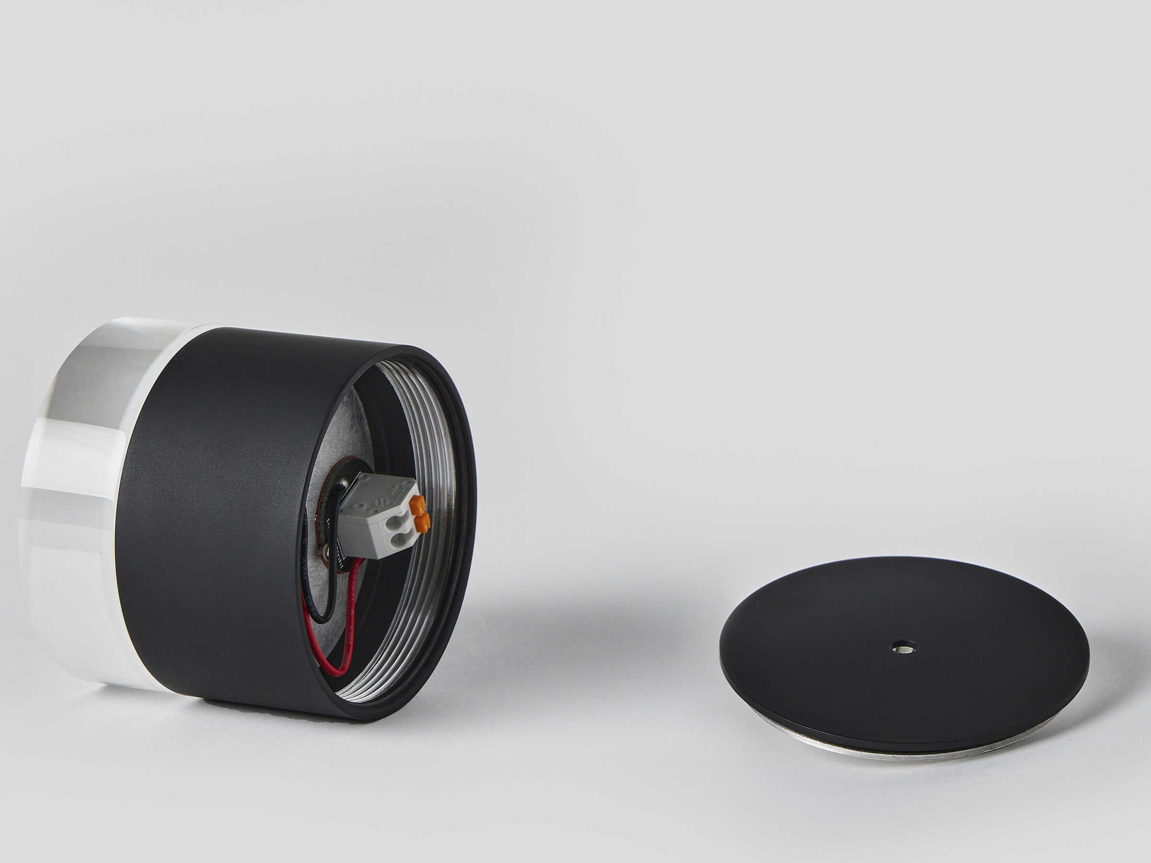 Visual Comfort Modern Gable 1-Light Nightshade Black Round Mini Pendant