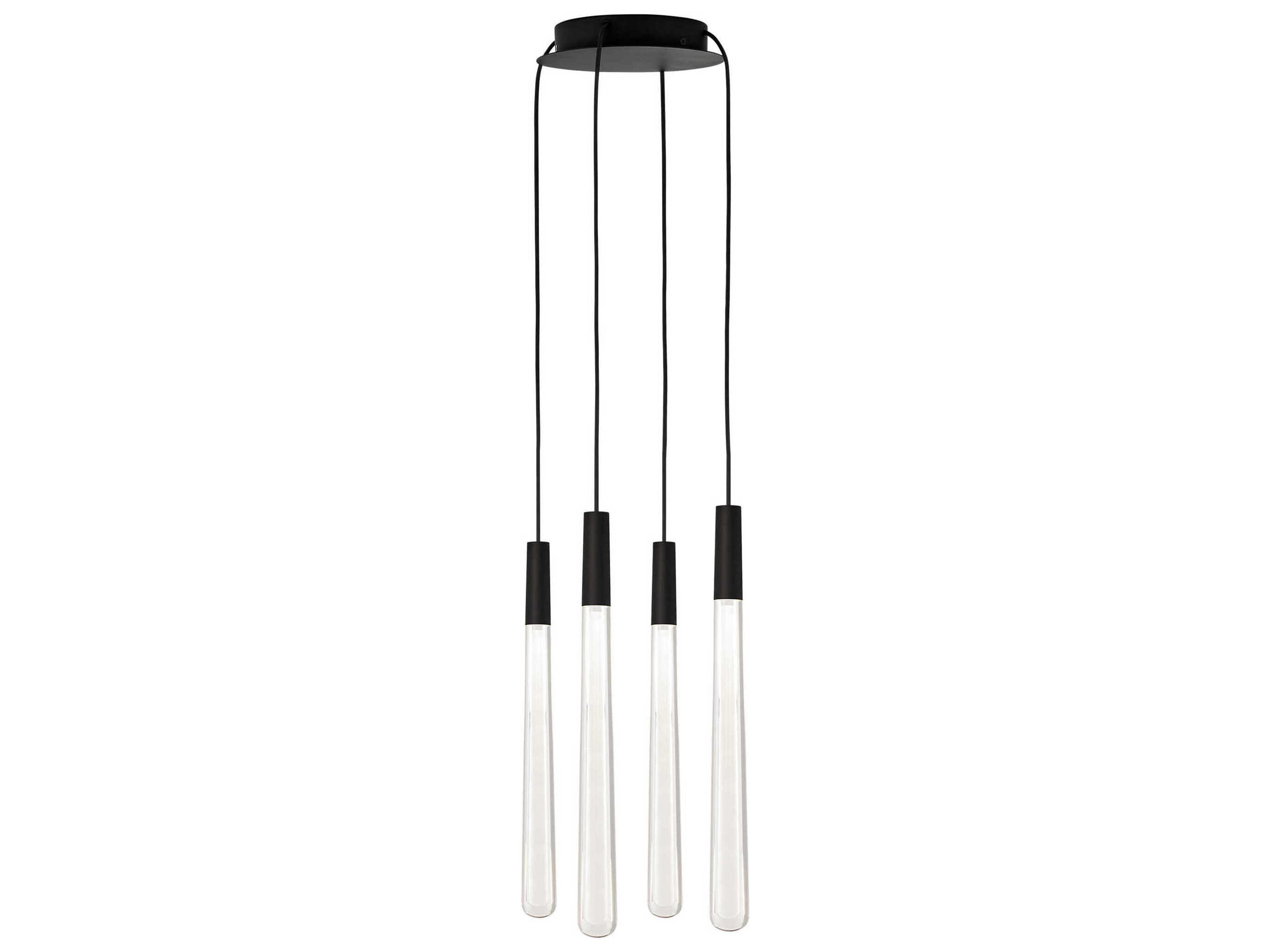 Pylon 4-Light Nightshade Black Linear Mini Pendant