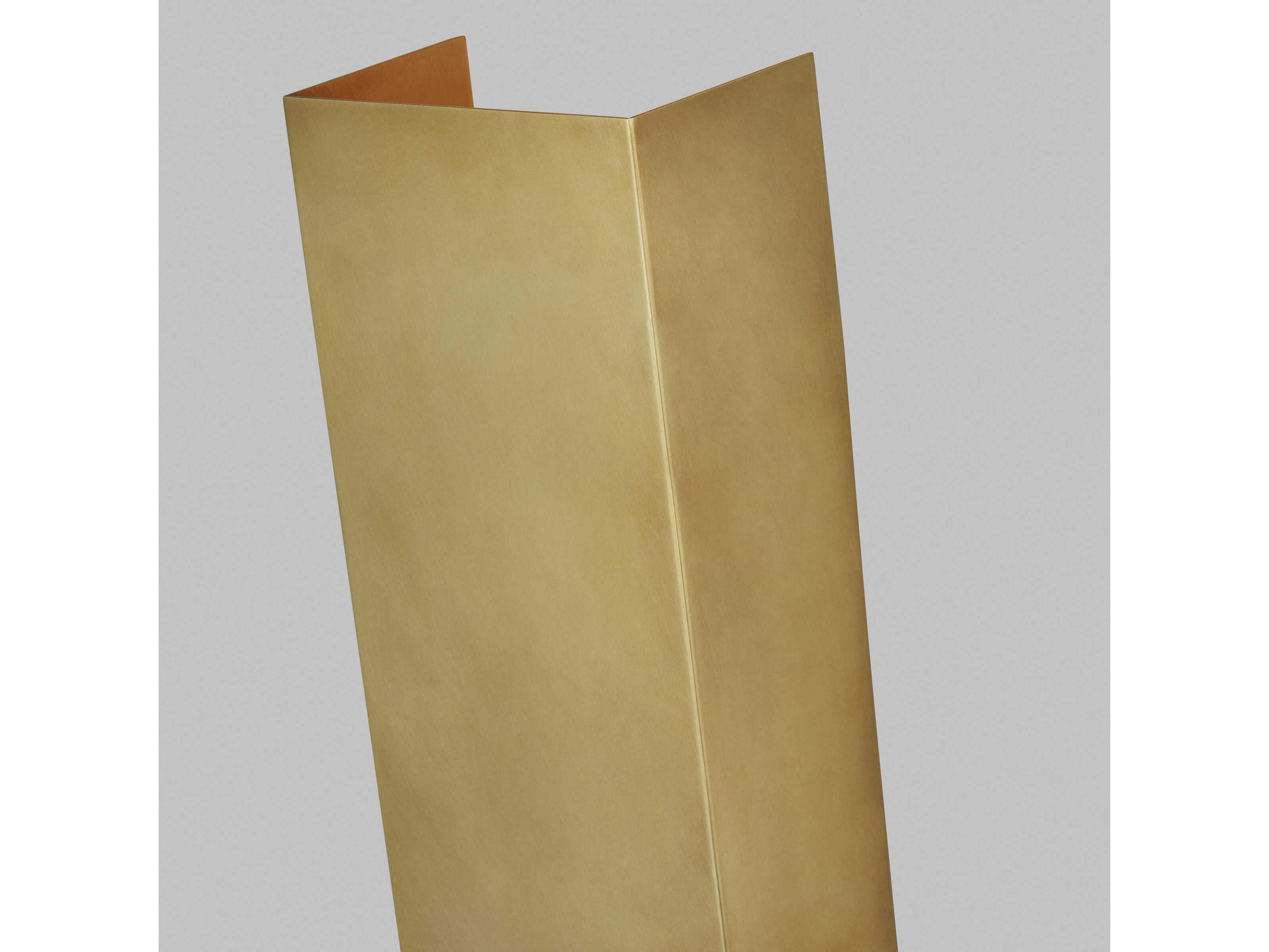 Visual Comfort Modern Brompton 1-Light Natural Brass Wall Sconce