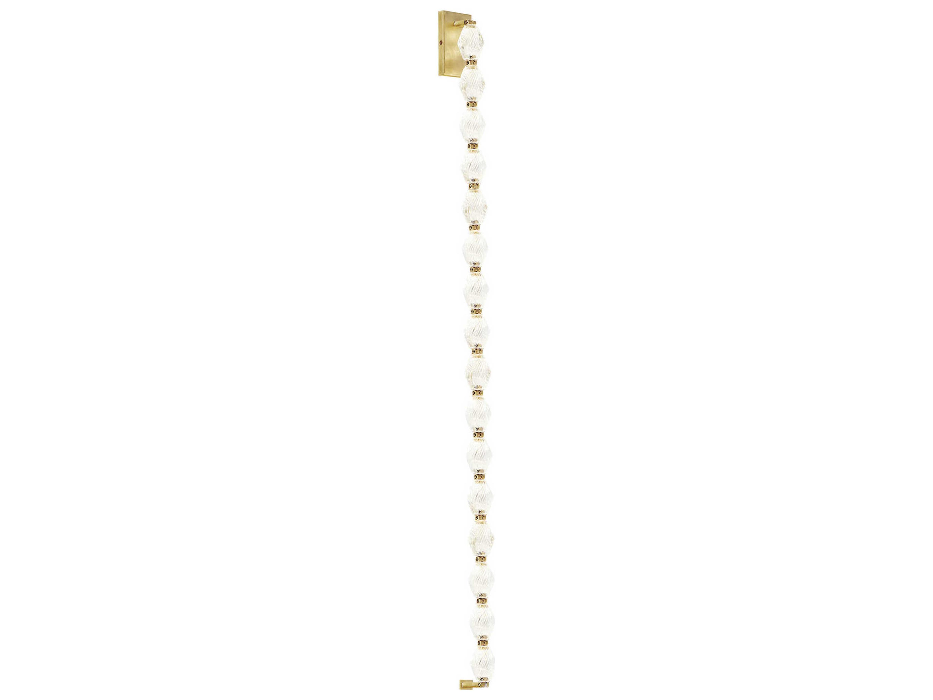 Collier Wall Sconce in Natural Brass