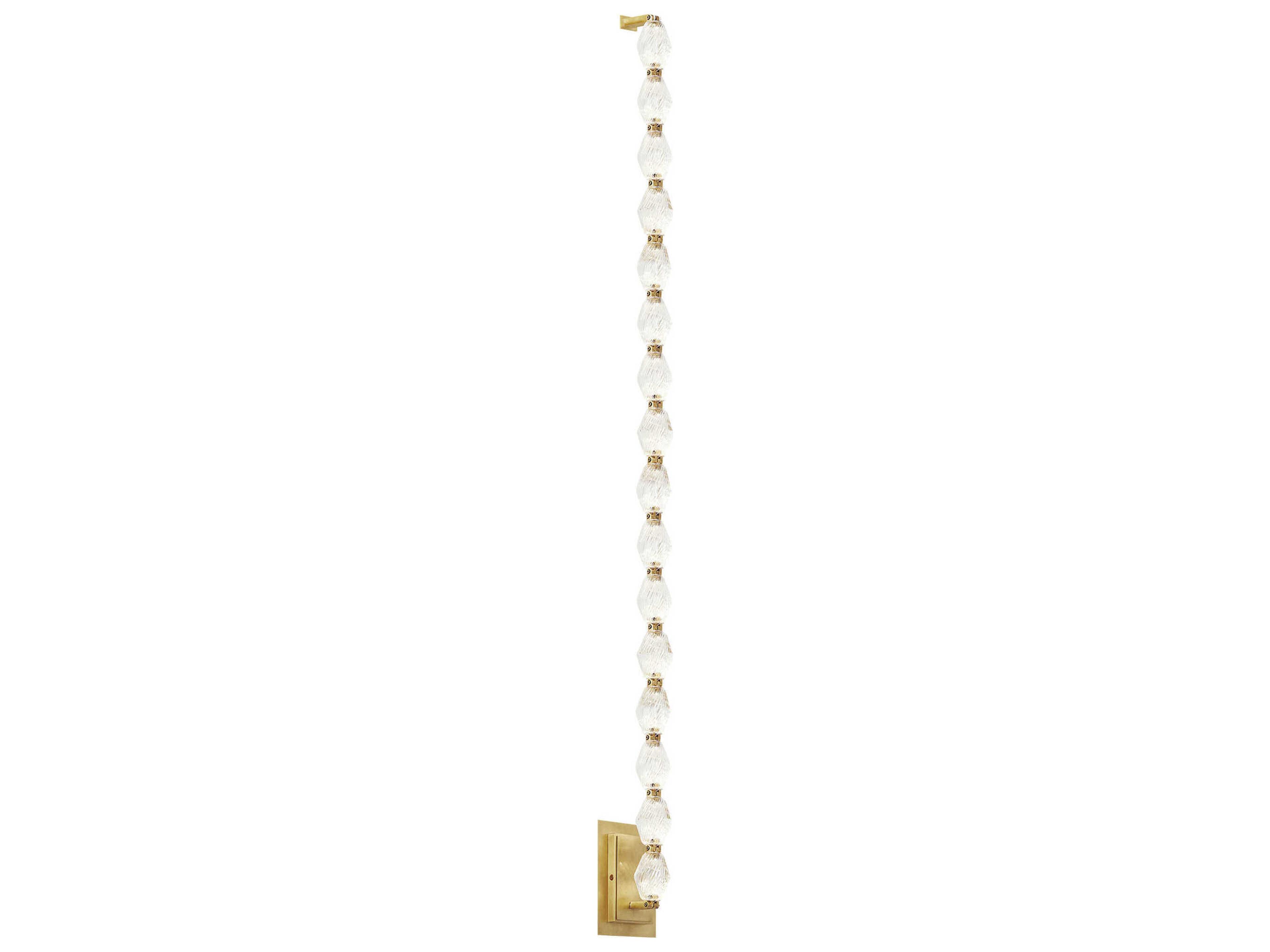 Visual Comfort Modern Collier 1-Light Natural Brass Wall Sconce
