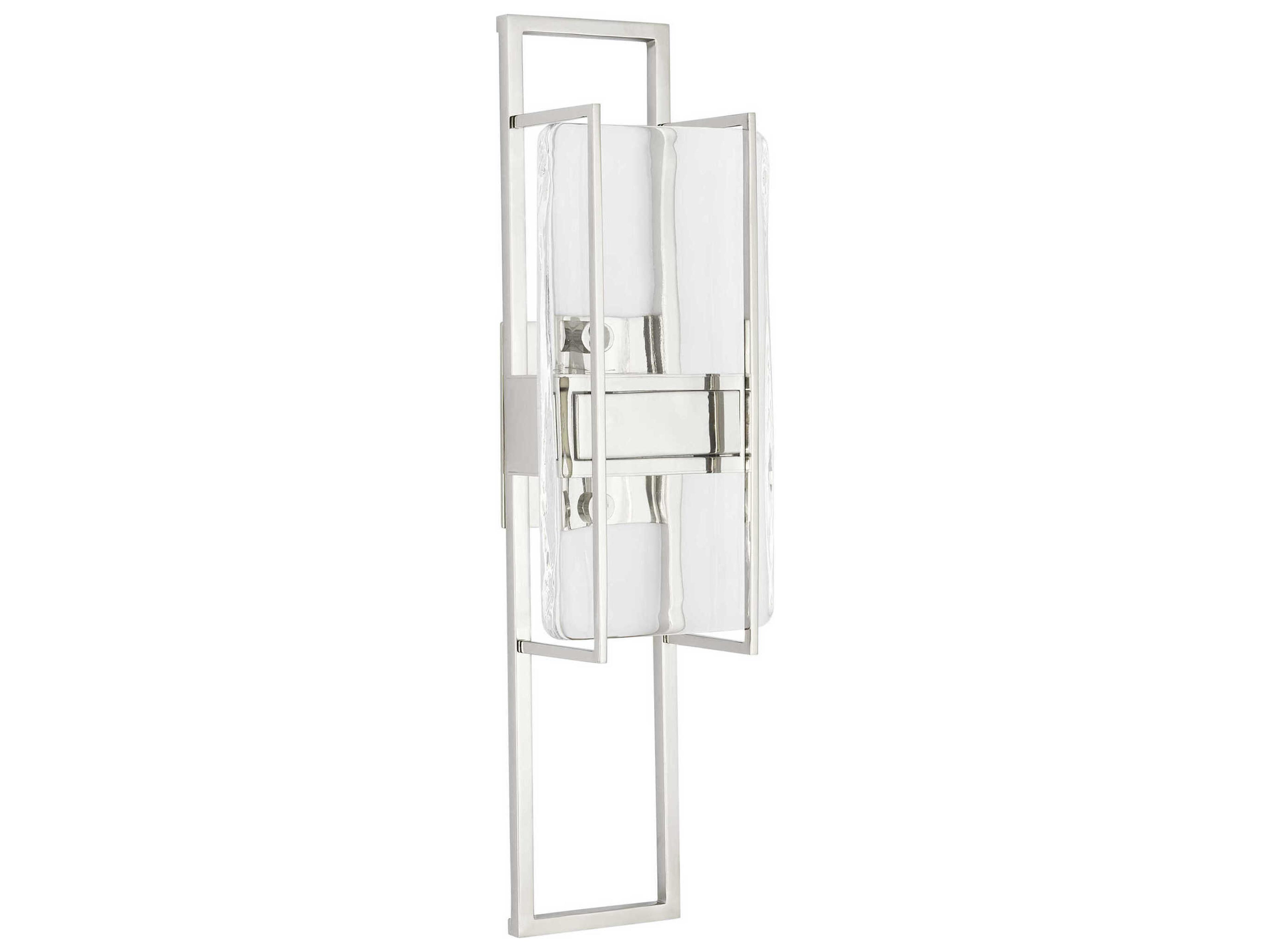 Duelle Tall LED Wall Sconce Polished Nickel