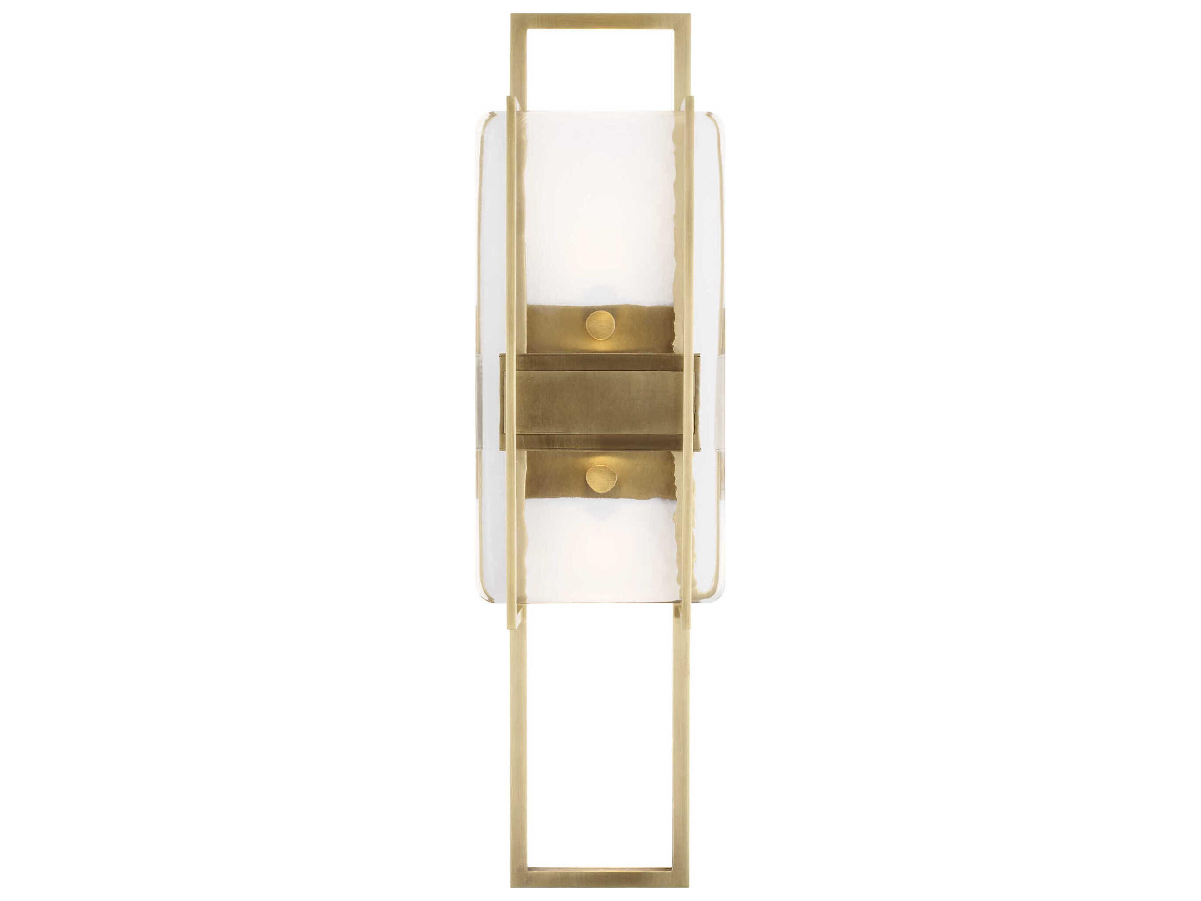 Visual Comfort Modern Duelle 1-Light Natural Brass Wall Sconce