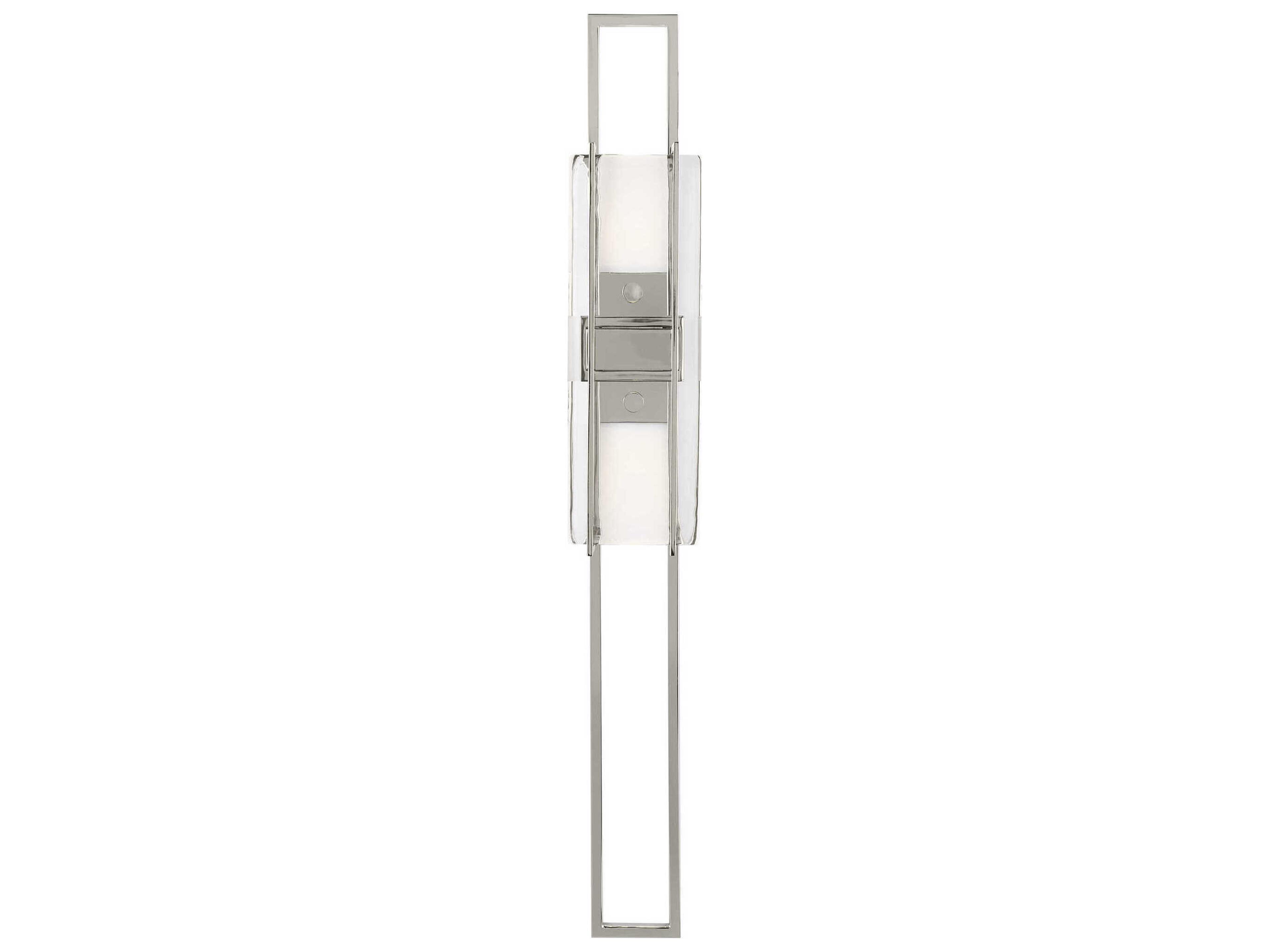 Visual Comfort Modern Duelle 1-Light Polished Nickel Wall Sconce