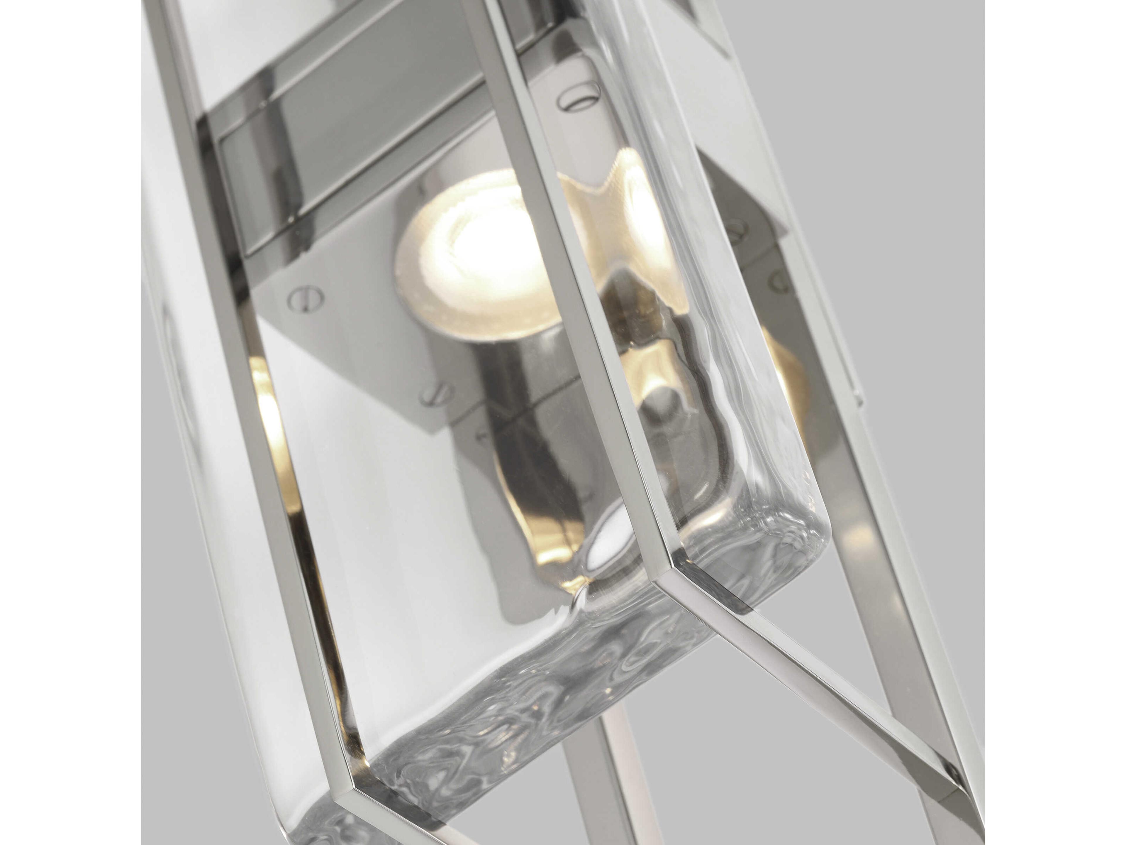 Visual Comfort Modern Duelle 1-Light Polished Nickel Wall Sconce
