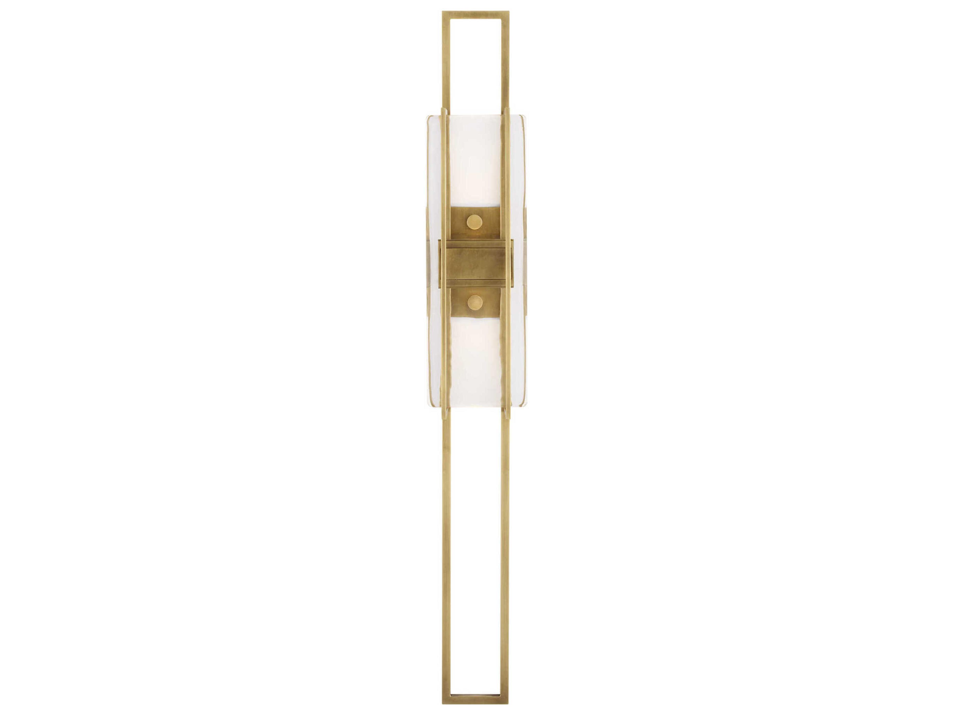 Visual Comfort Modern Duelle 1-Light Natural Brass Wall Sconce