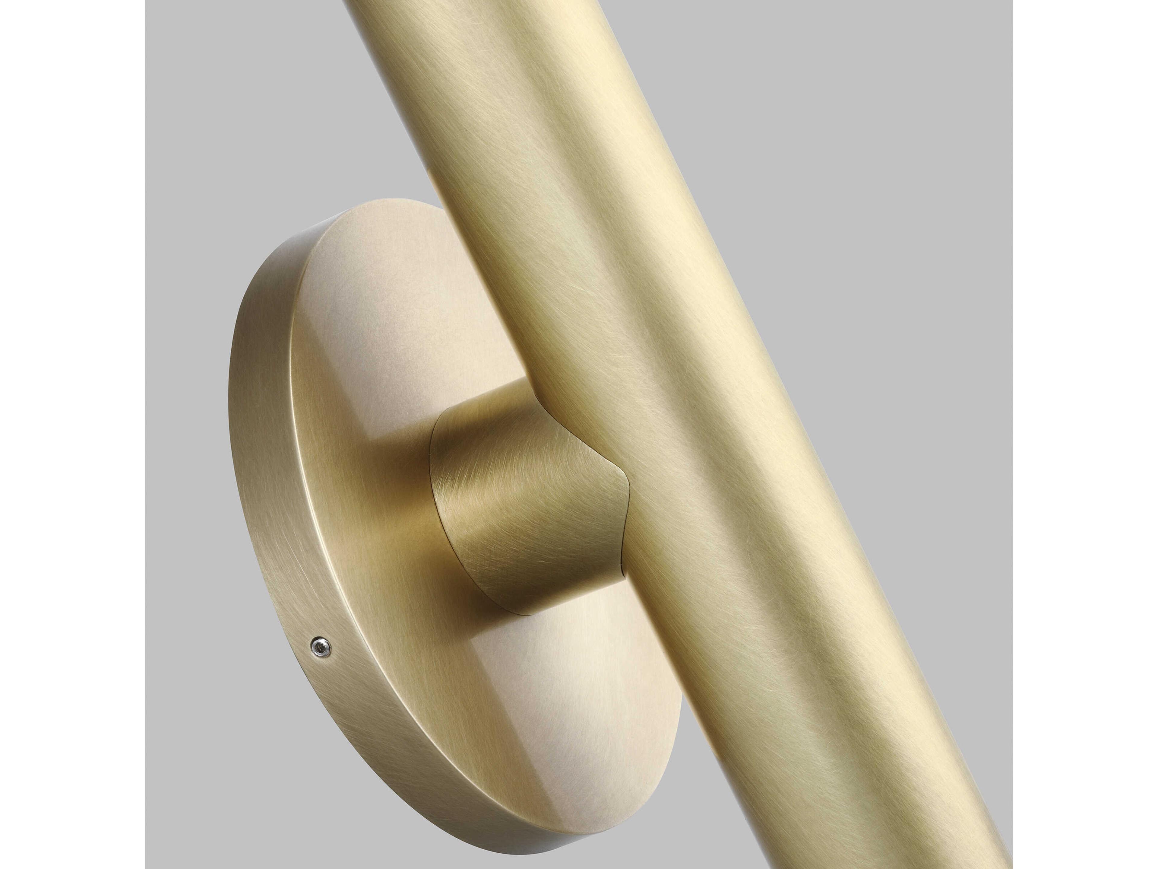 Visual Comfort Modern Ebell 2-Light Natural Brass Wall Sconce