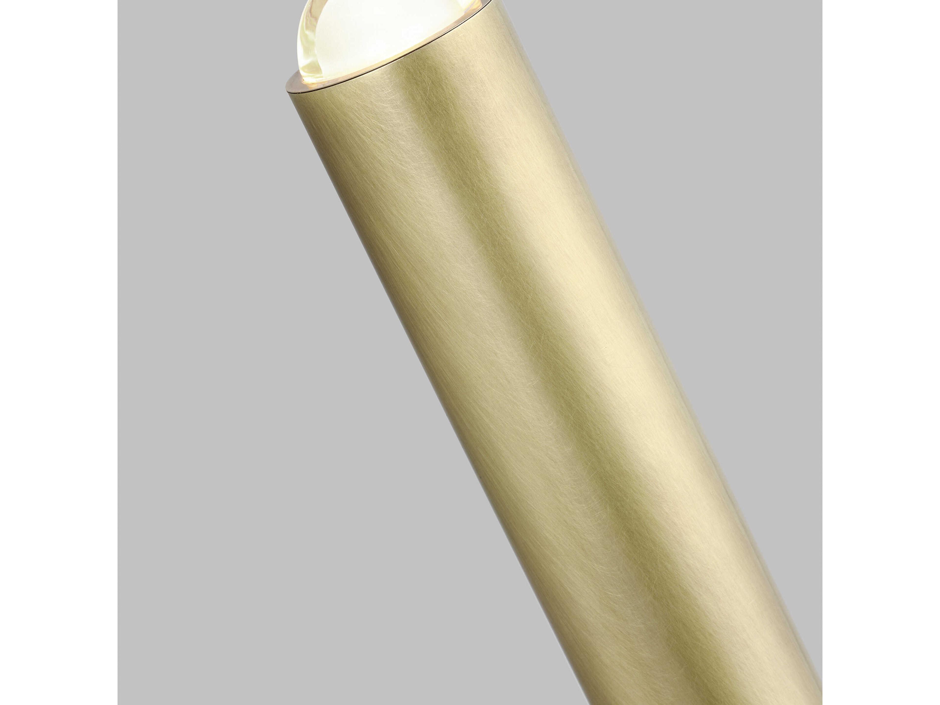 Visual Comfort Modern Ebell 2-Light Natural Brass Wall Sconce