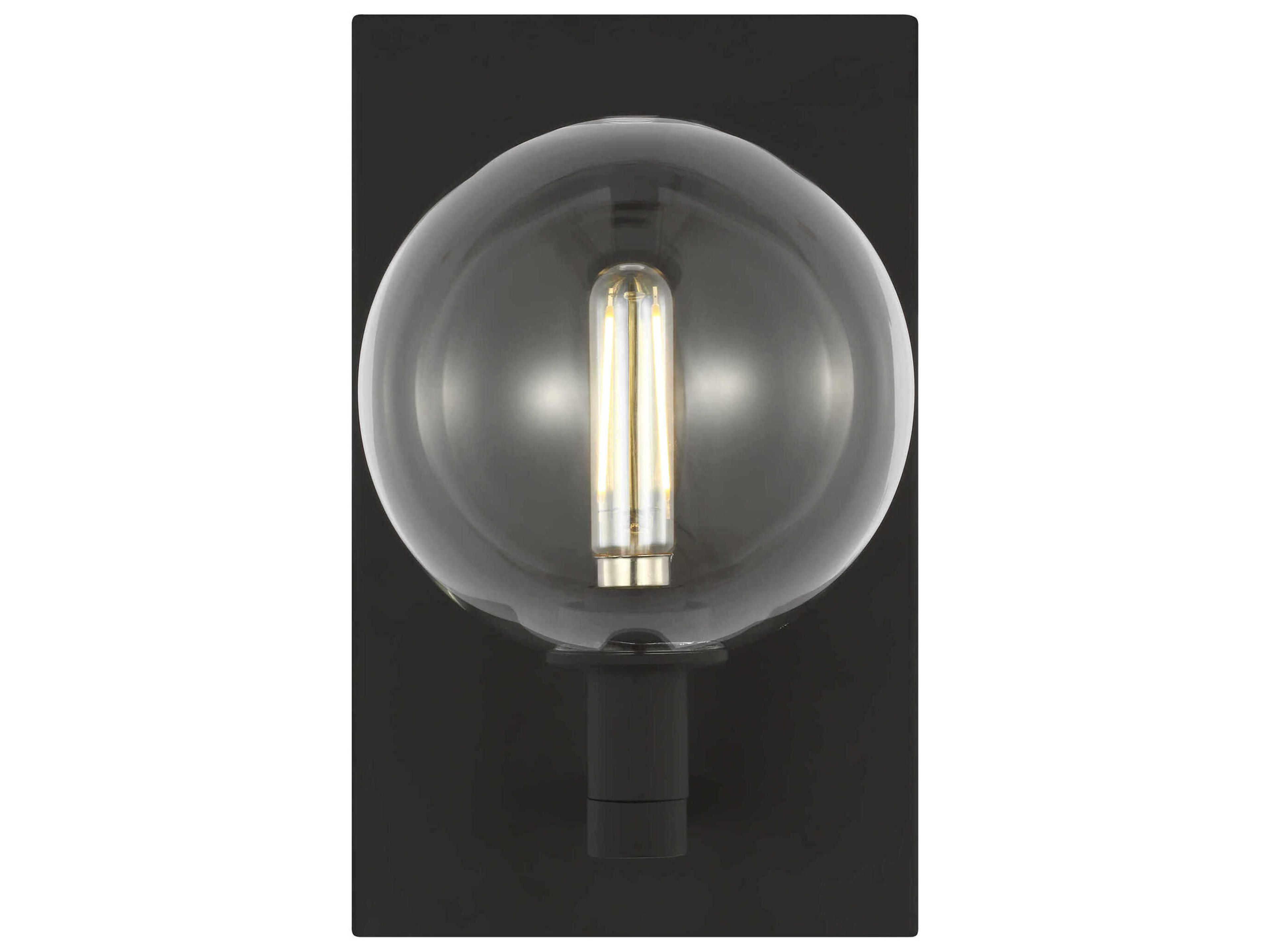 Visual Comfort Modern Gambit 1-Light Nightshade Black Wall Sconce