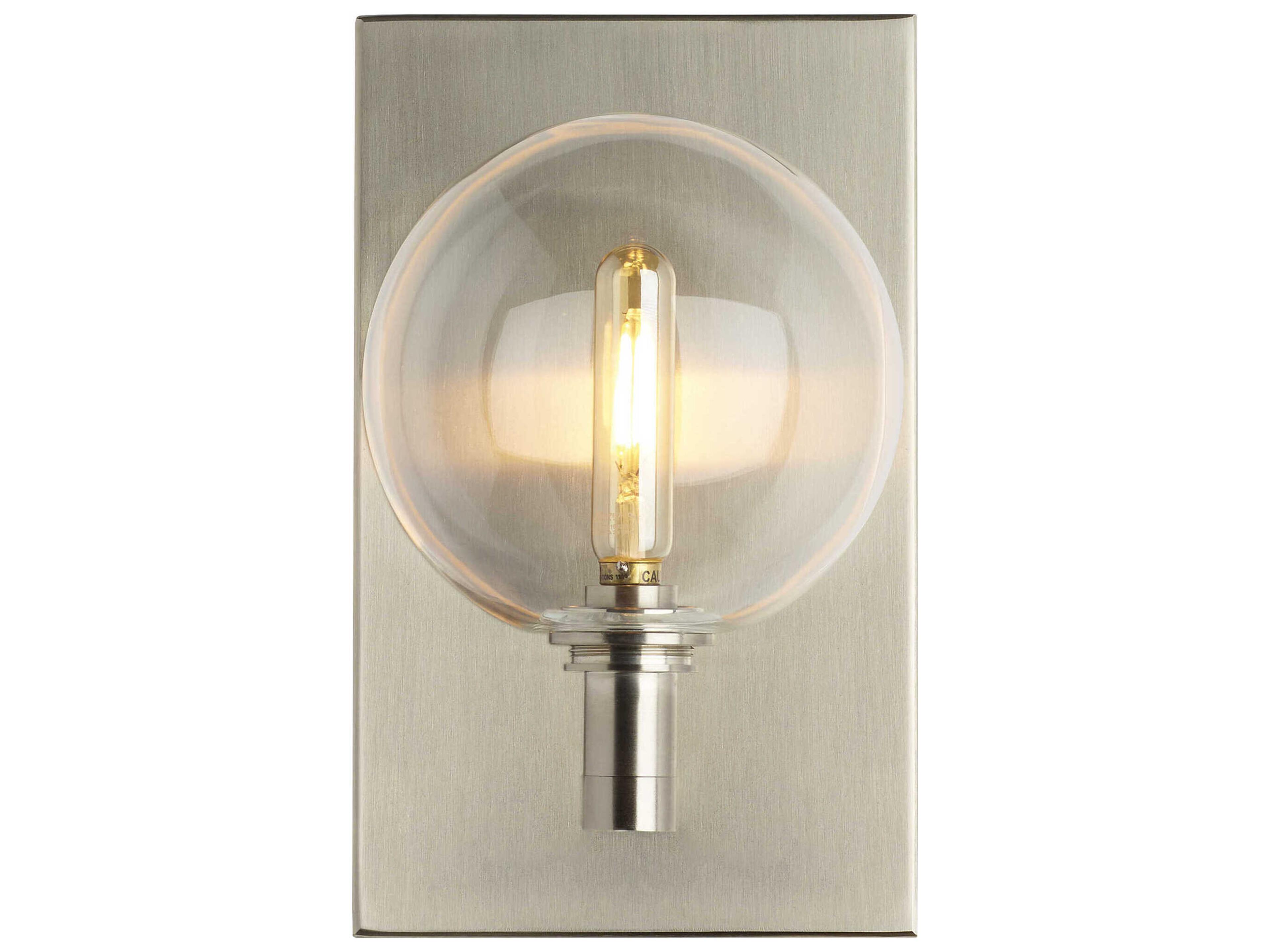 Gambit Wall Sconce Satin Nickel Contemporary