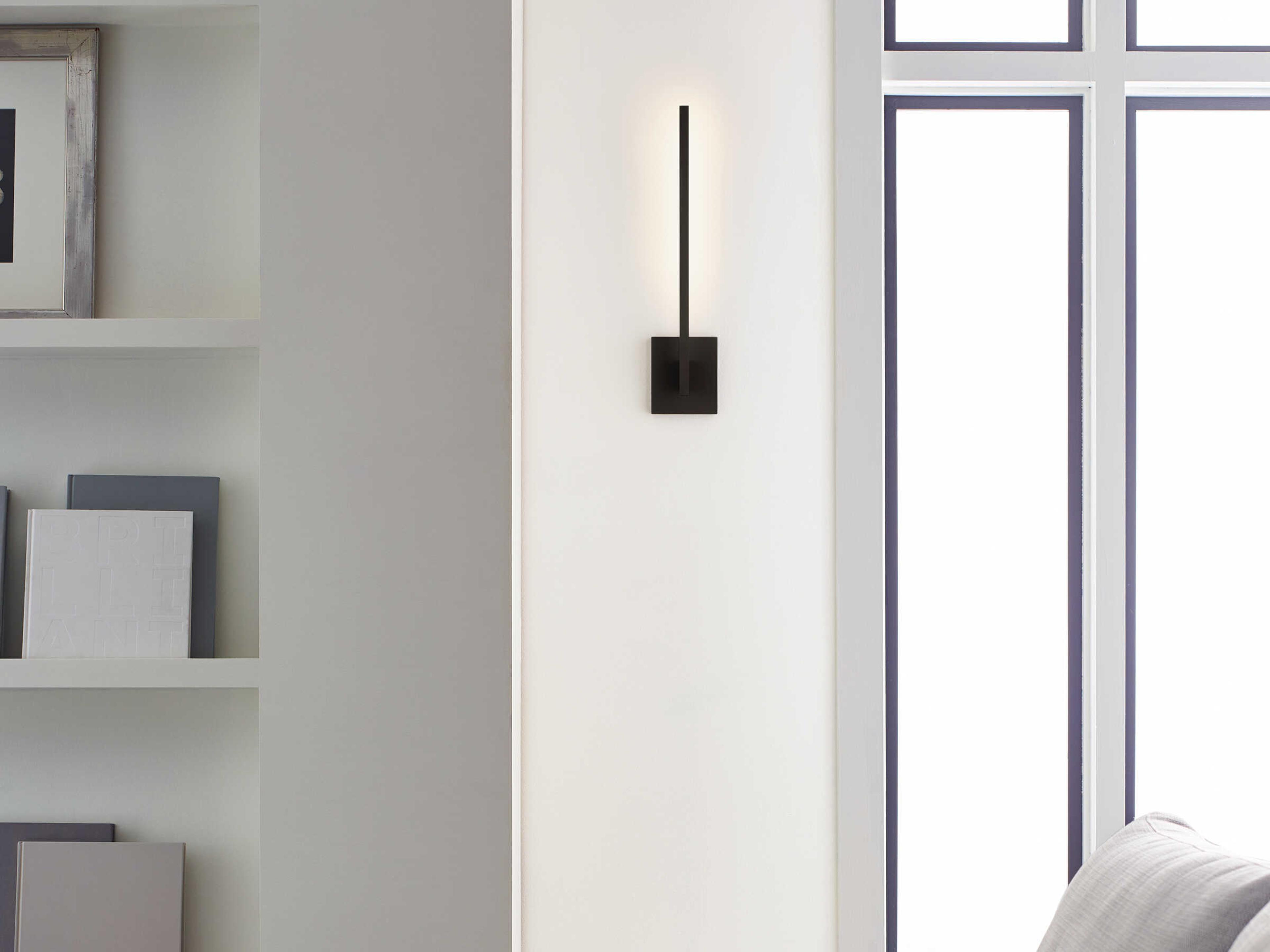 Visual Comfort Modern Klee 1-Light Nightshade Black Wall Sconce