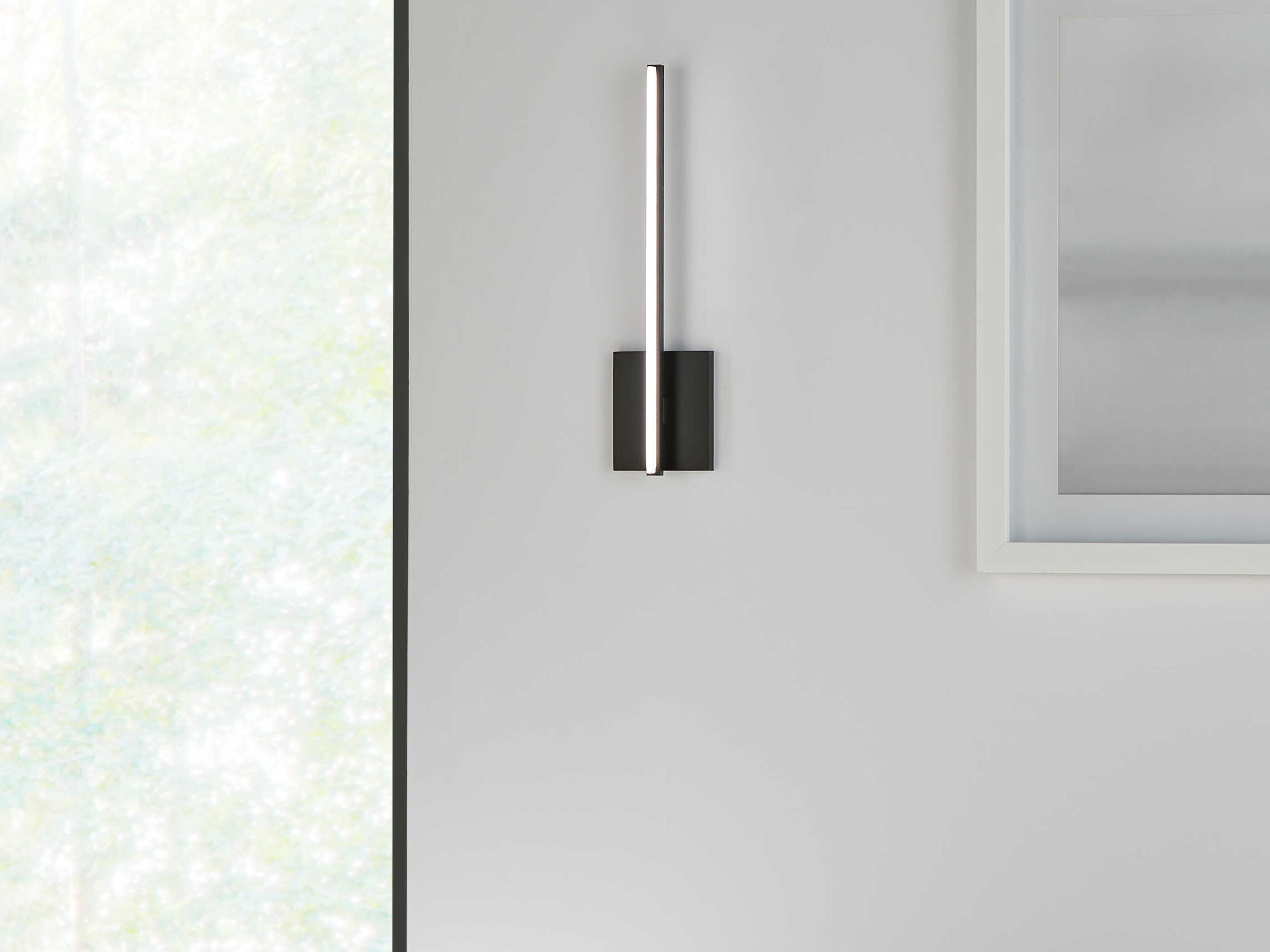 Visual Comfort Modern Kenway 1-Light Matte Black Wall Sconce