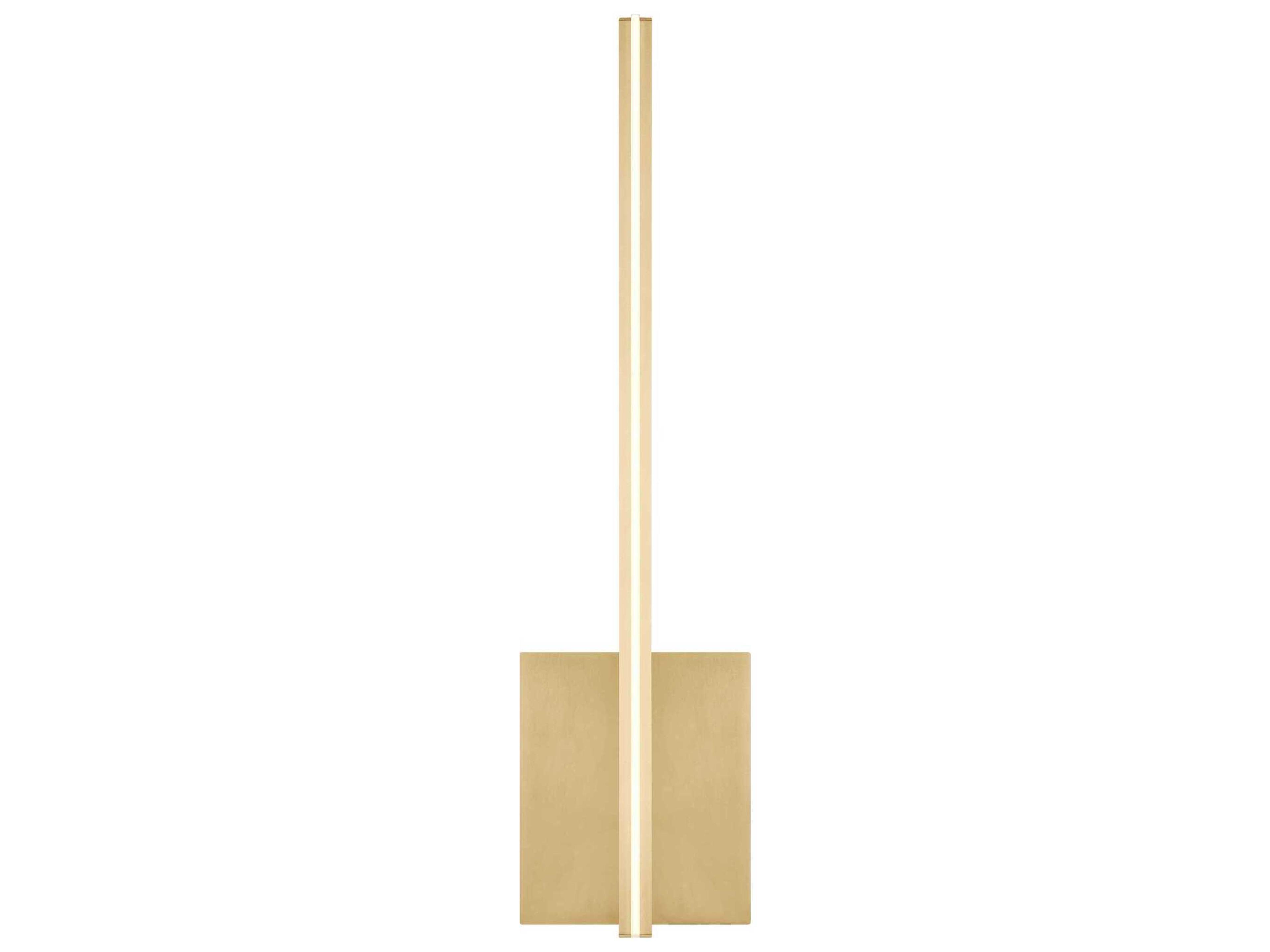 Visual Comfort Modern Kenway 1-Light Natural Brass Wall Sconce