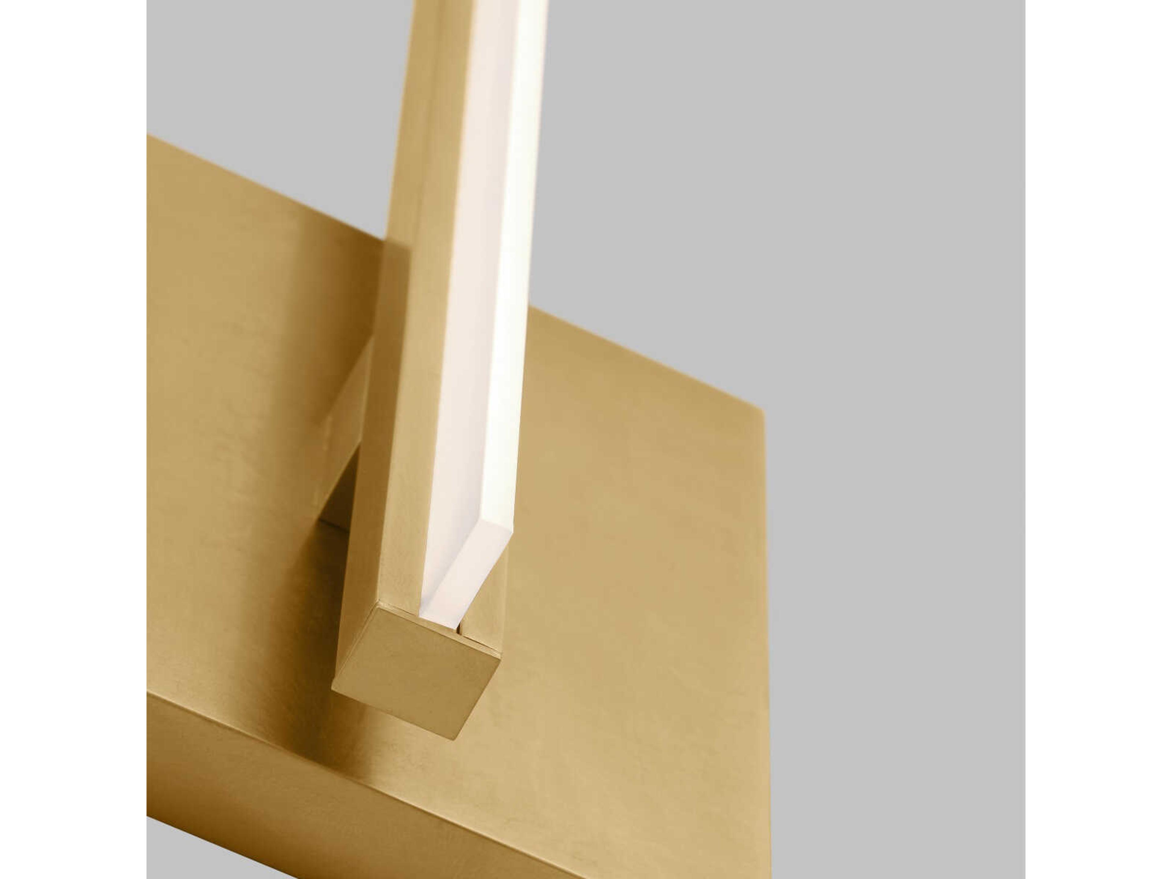 Visual Comfort Modern Kenway 1-Light Natural Brass Wall Sconce