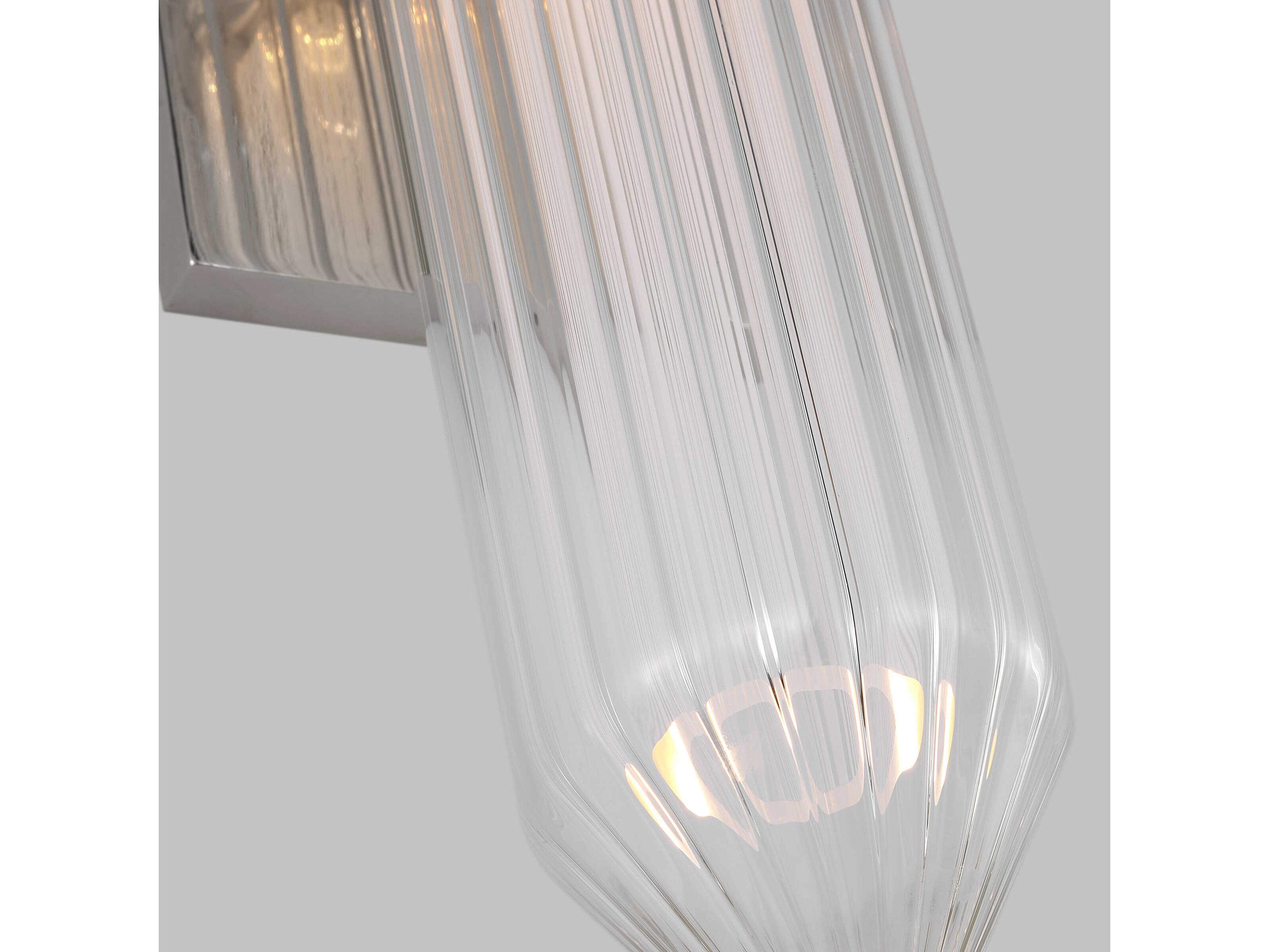 Visual Comfort Modern Langston 1-Light Polished Nickel Wall Sconce