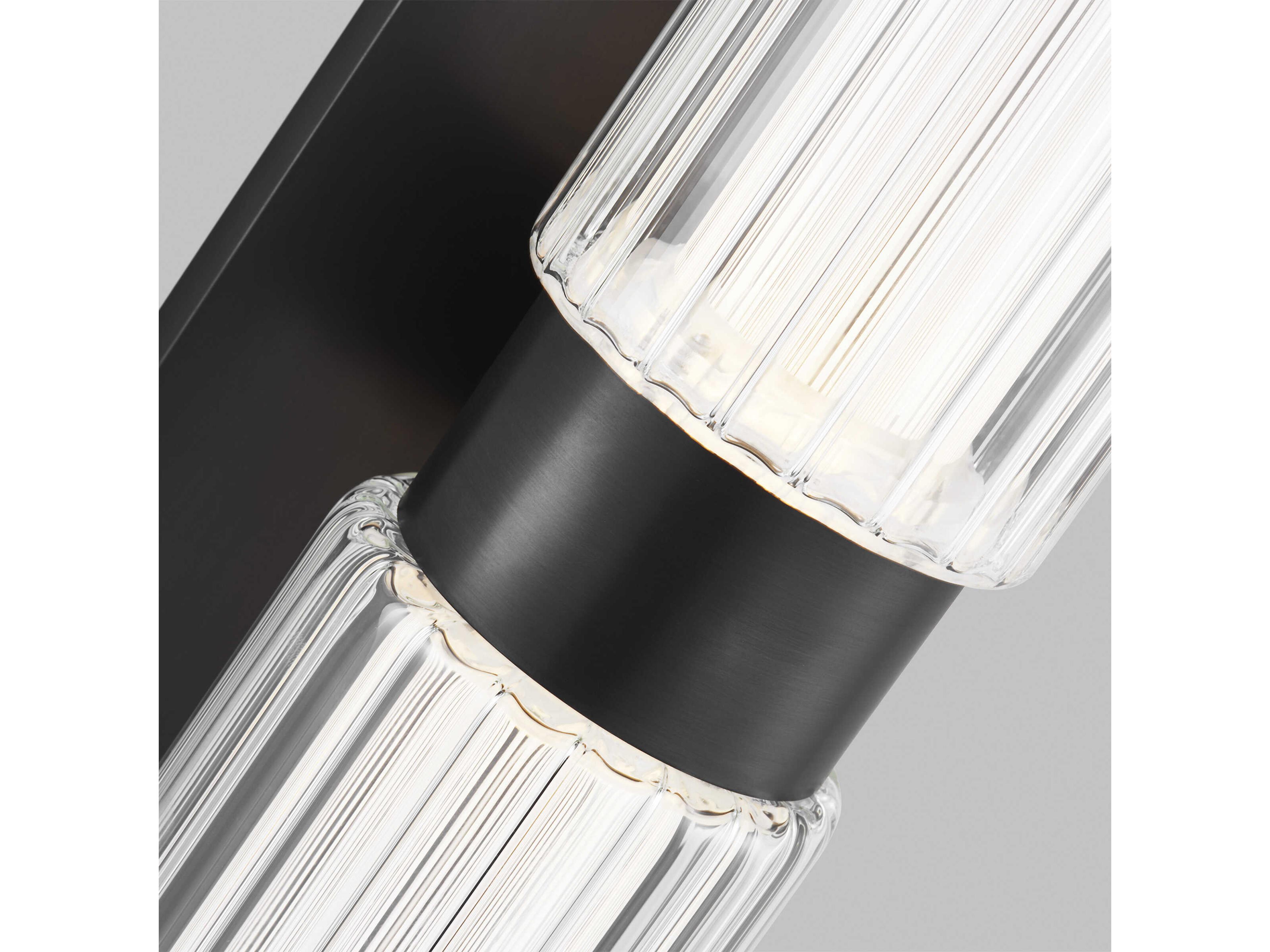 Visual Comfort Modern Langston 1-Light Plated Dark Bronze Wall Sconce