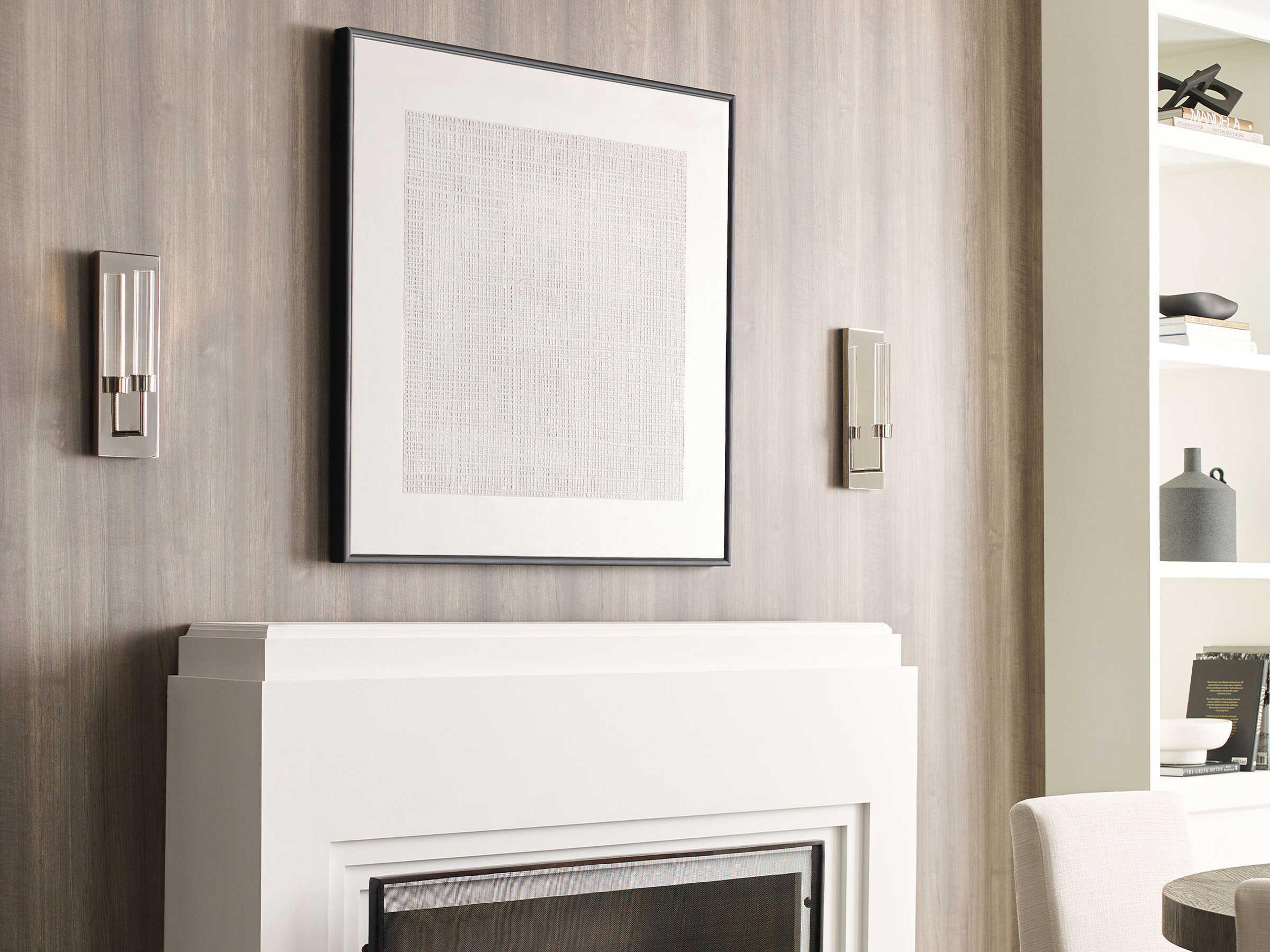 Visual Comfort Modern Linger 1-Light Polished Nickel Wall Sconce