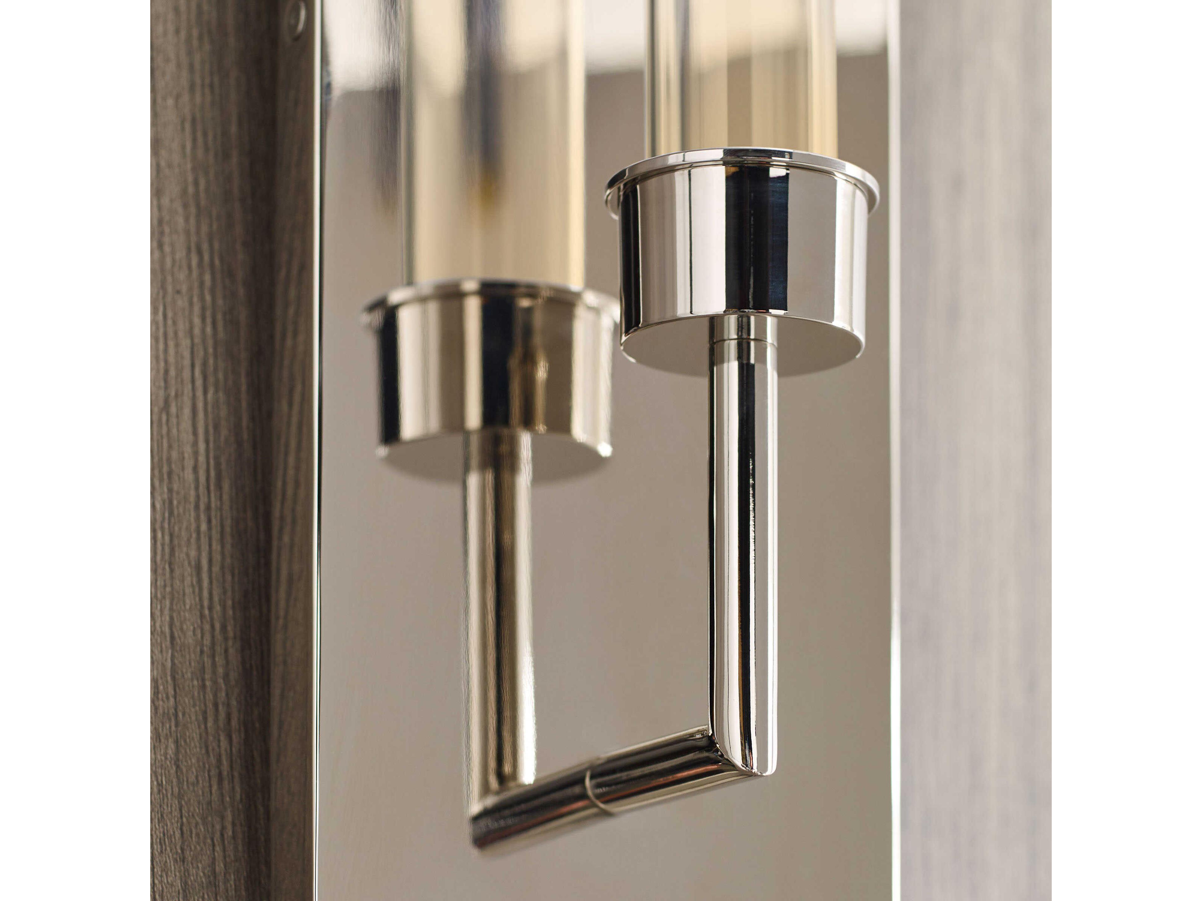 Visual Comfort Modern Linger 1-Light Polished Nickel Wall Sconce