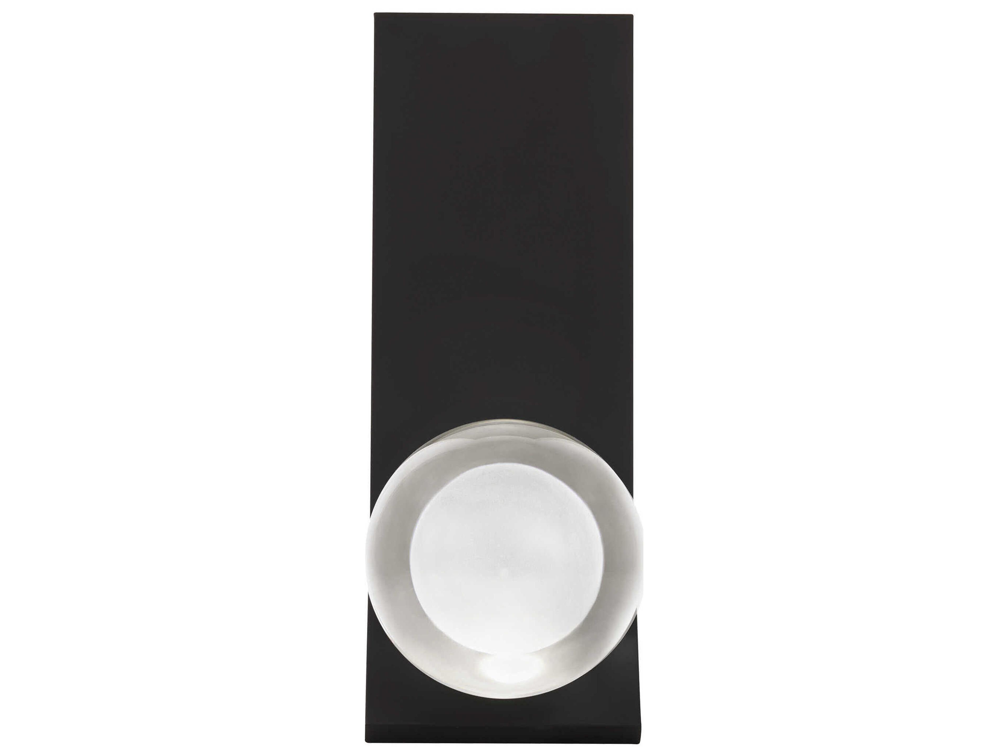 Visual Comfort Modern Mina 1-Light Nightshade Black Wall Sconce