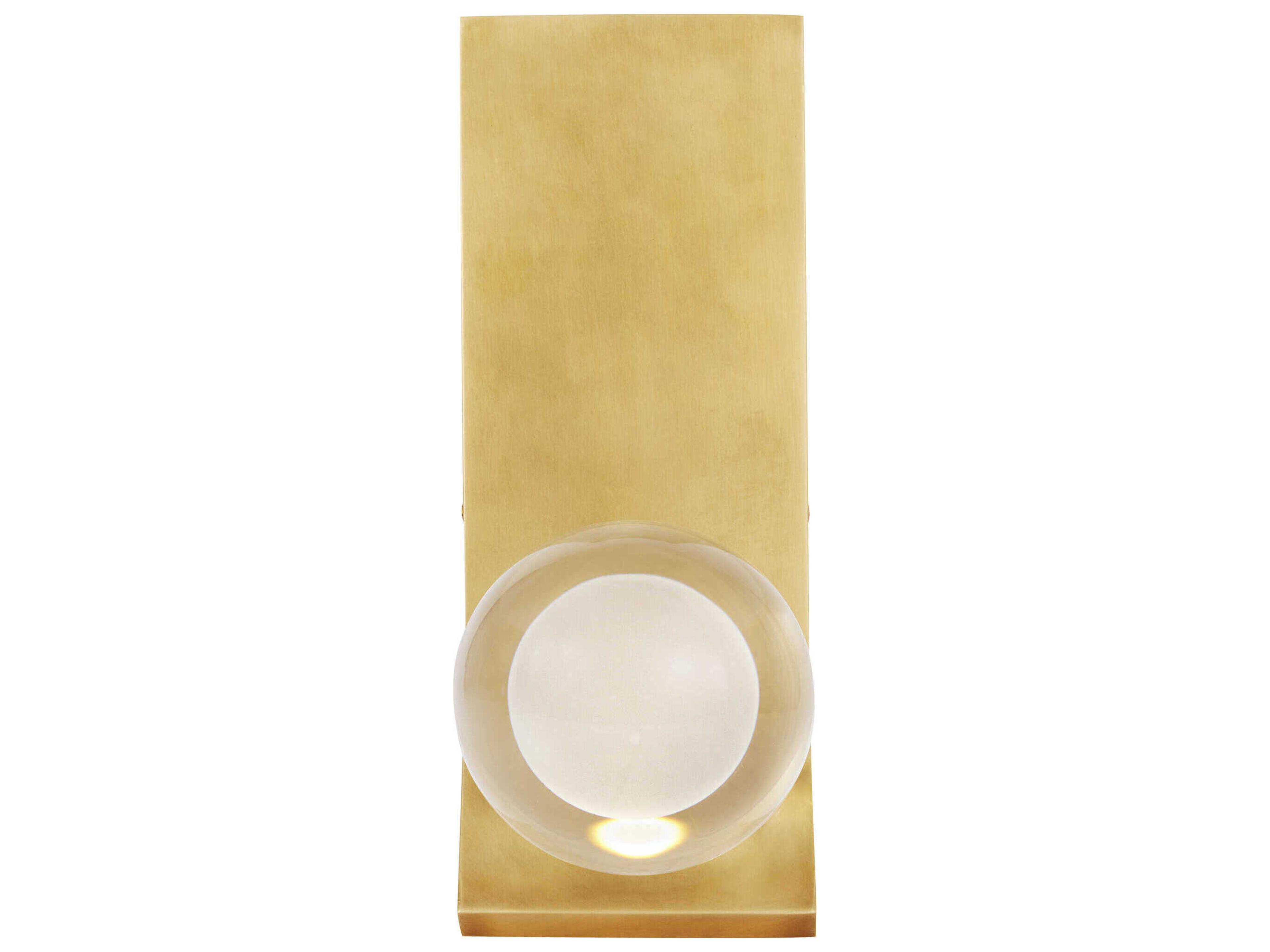 Visual Comfort Modern Mina 1-Light Natural Brass Wall Sconce