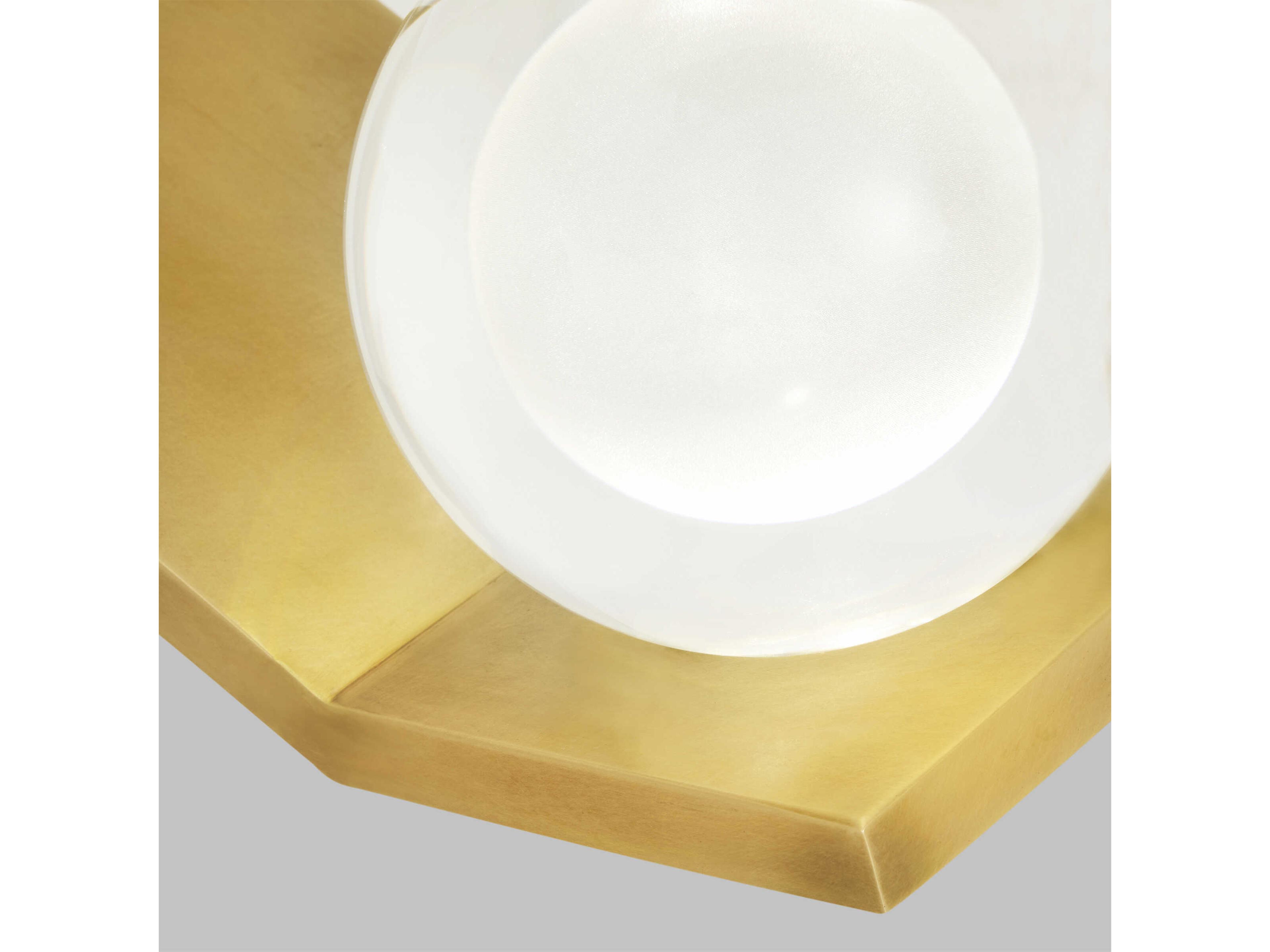 Visual Comfort Modern Mina 1-Light Natural Brass Wall Sconce