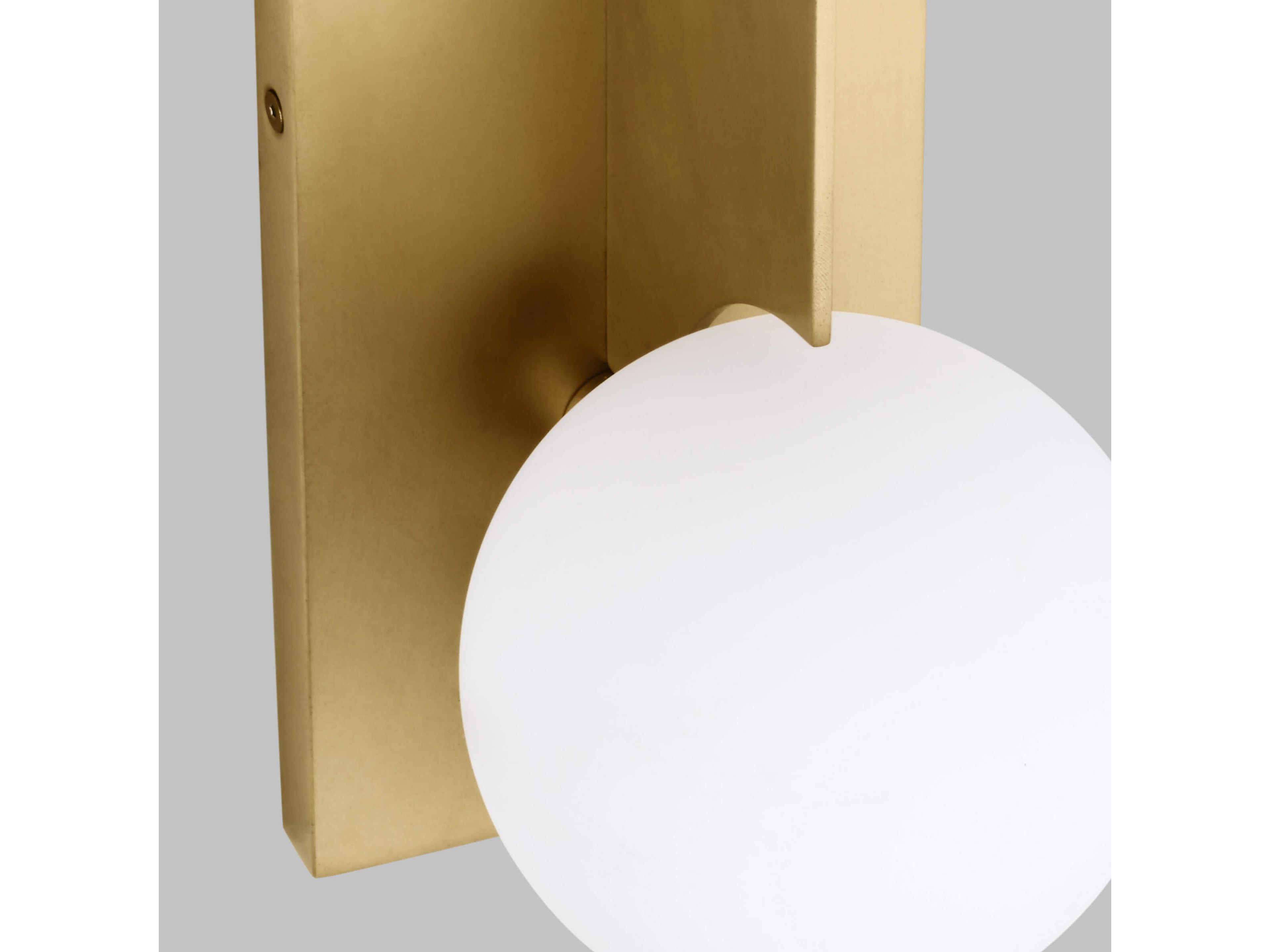 Visual Comfort Modern Orbel 1-Light Hand Rubbed Antique Brass Wall Sconce