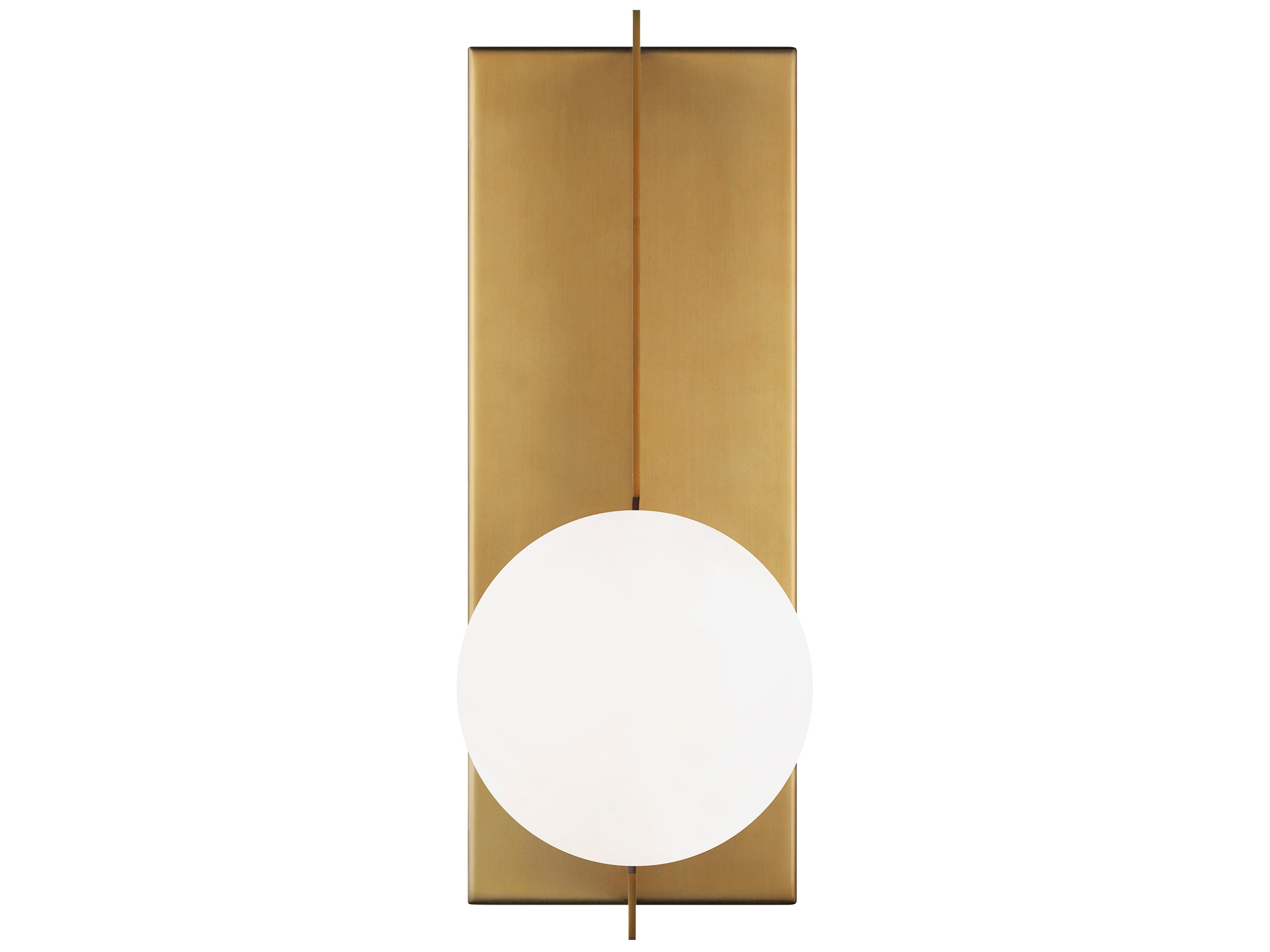 Visual Comfort Modern Orbel 1-Light Aged Brass Wall Sconce