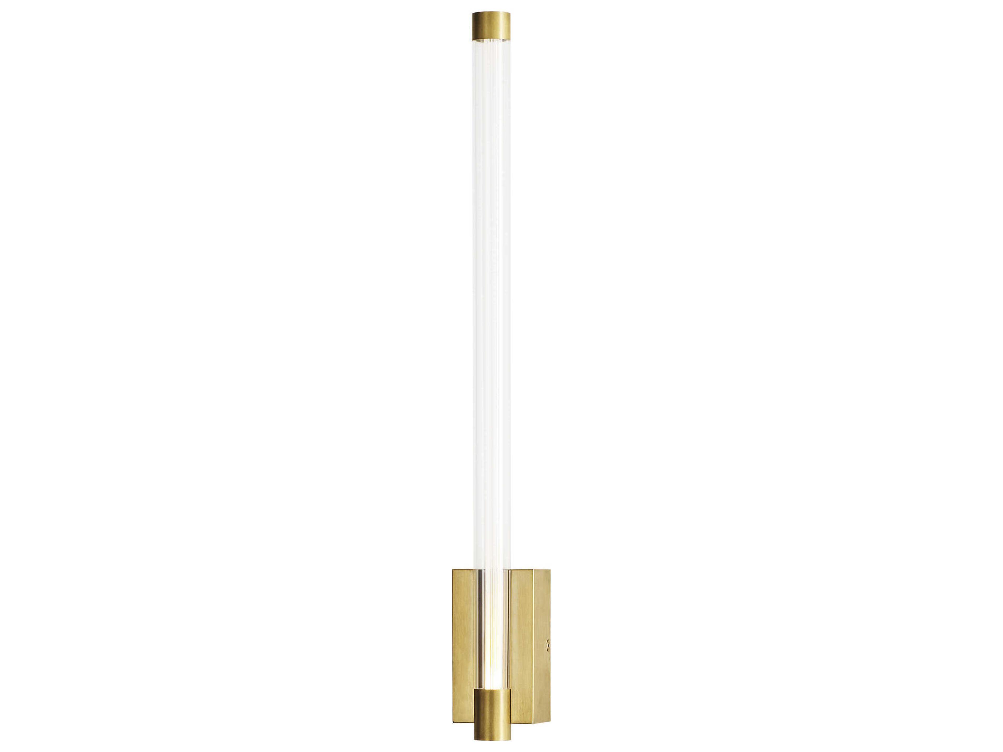 Visual Comfort Modern Phobos 1-Light Natural Brass Wall Sconce