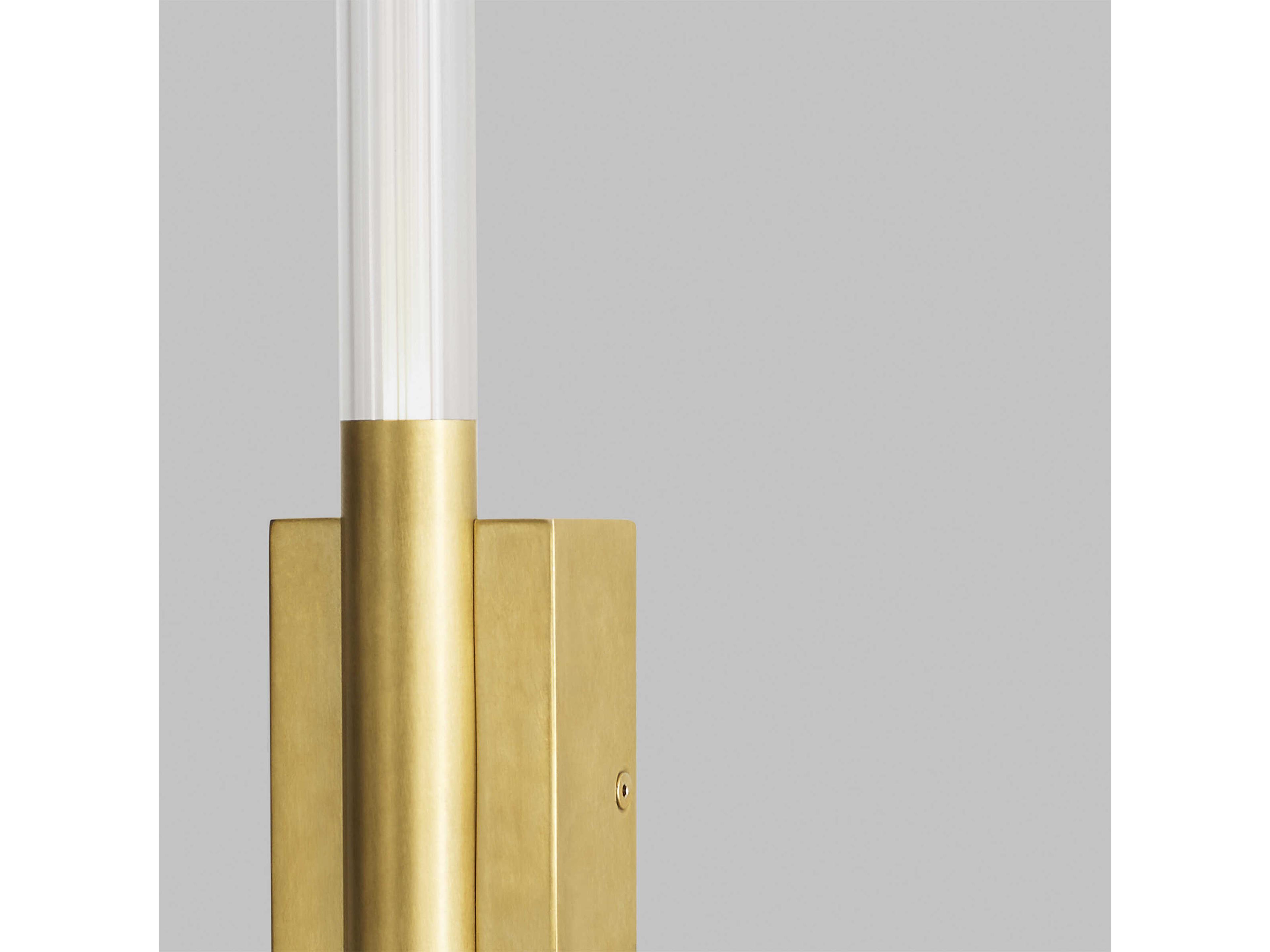 Visual Comfort Modern Phobos 1-Light Natural Brass Wall Sconce