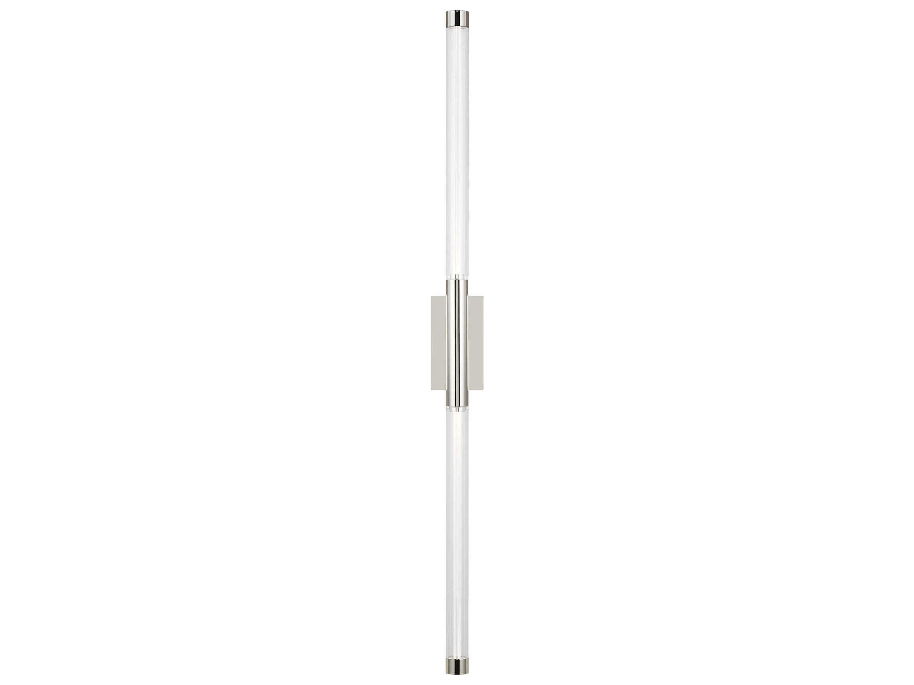 Visual Comfort Modern Phobos 2-Light Polished Nickel Wall Sconce