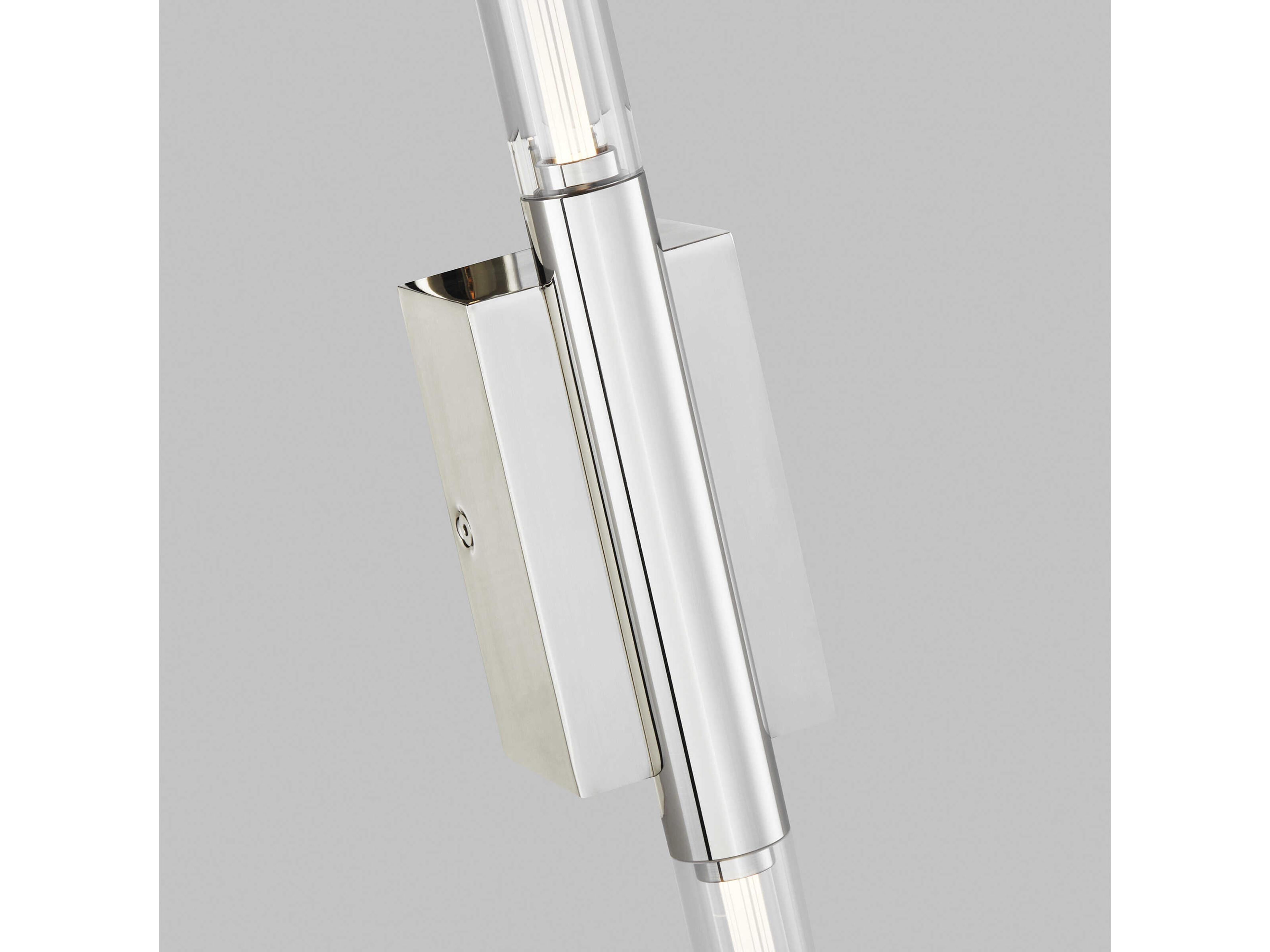 Visual Comfort Modern Phobos 2-Light Polished Nickel Wall Sconce