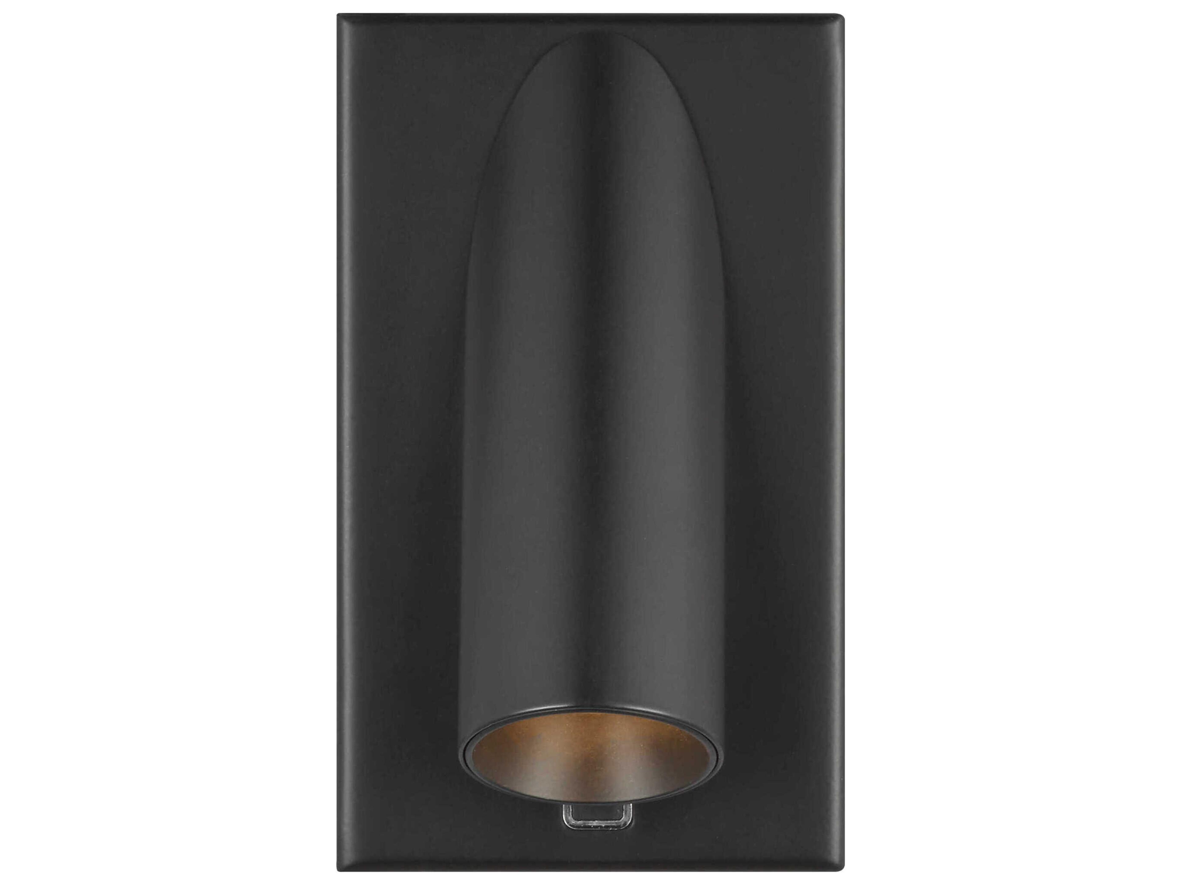 Visual Comfort Modern Ponte 1-Light Nightshade Black Wall Sconce